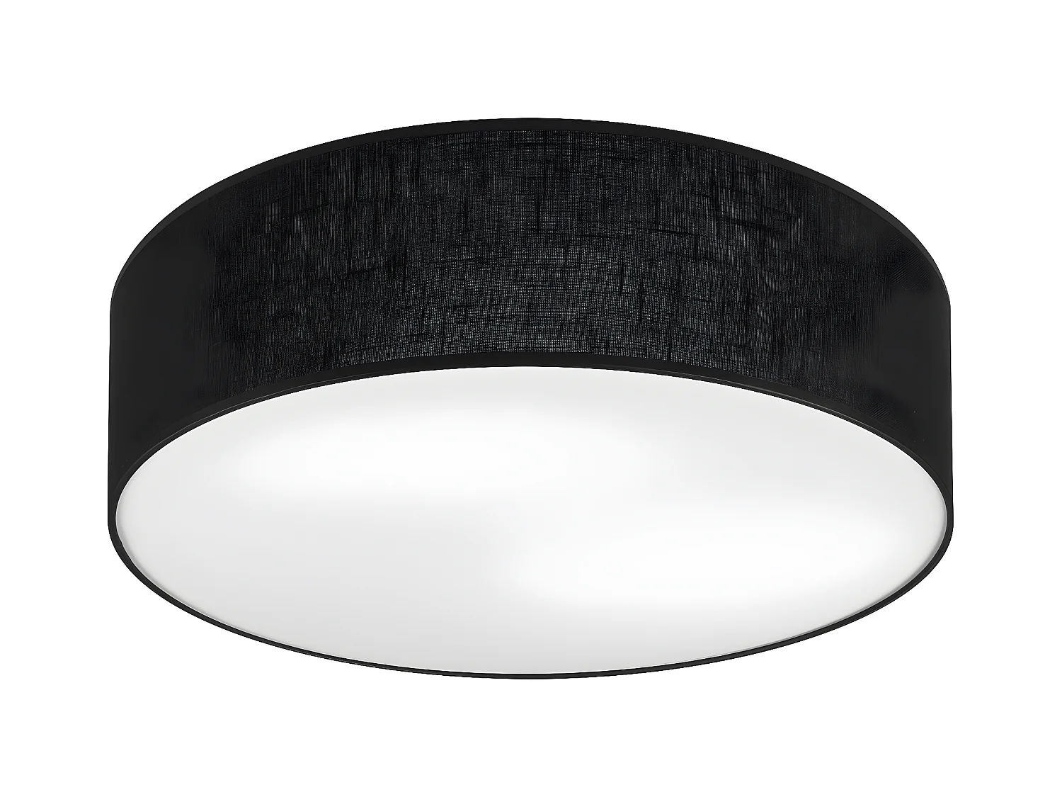 Plafonnier Vivian, Noir, 45x45x13 cm, EPIKASA