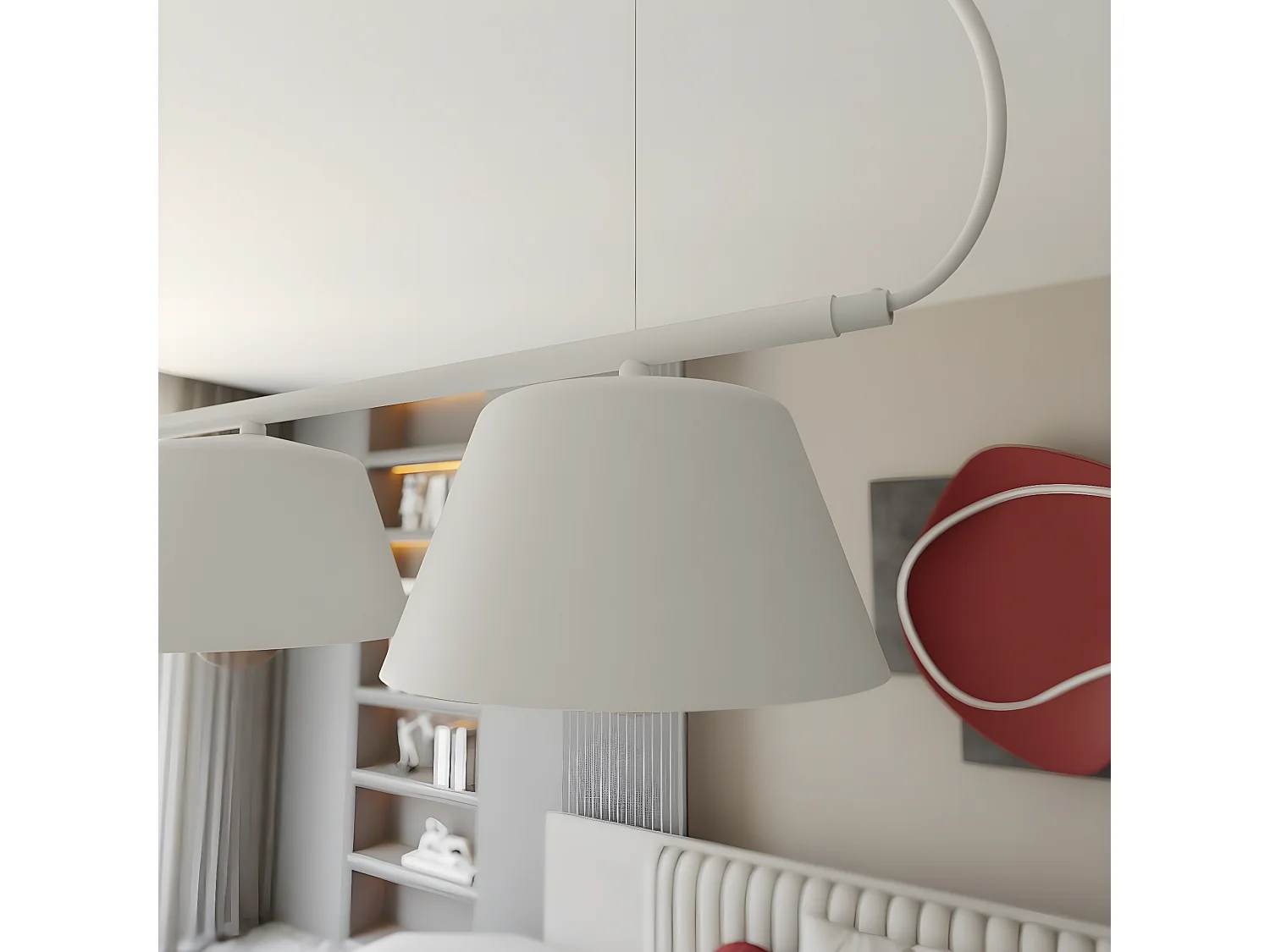 Plafonnier Conor, Marron, 26x40x40 cm, Seven Design