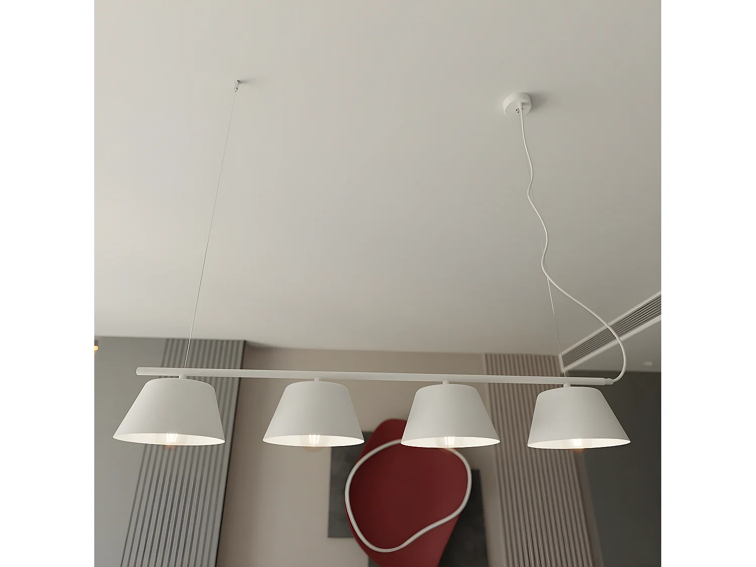 Lampa Sufitowa Conor, Brązowy, 26x40x40 cm, Seven Design