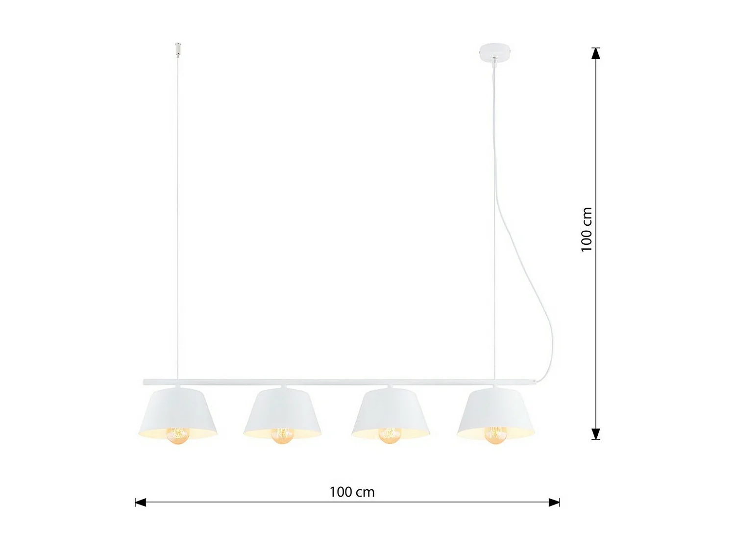 Lampa Sufitowa Conor, Brązowy, 26x40x40 cm, Seven Design