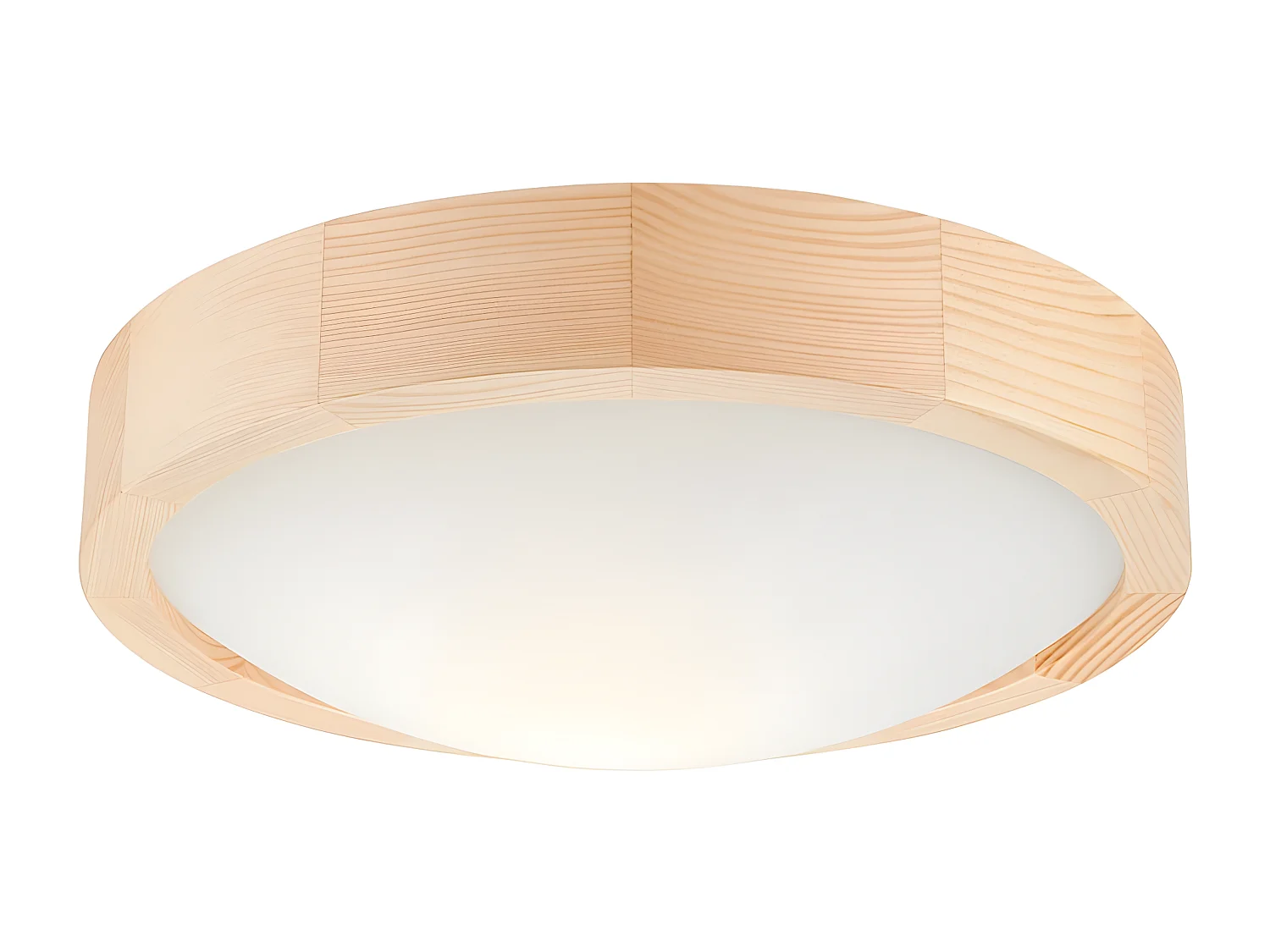 Plafonnier Anello, Marron, 27x27x3 cm, Seven Design