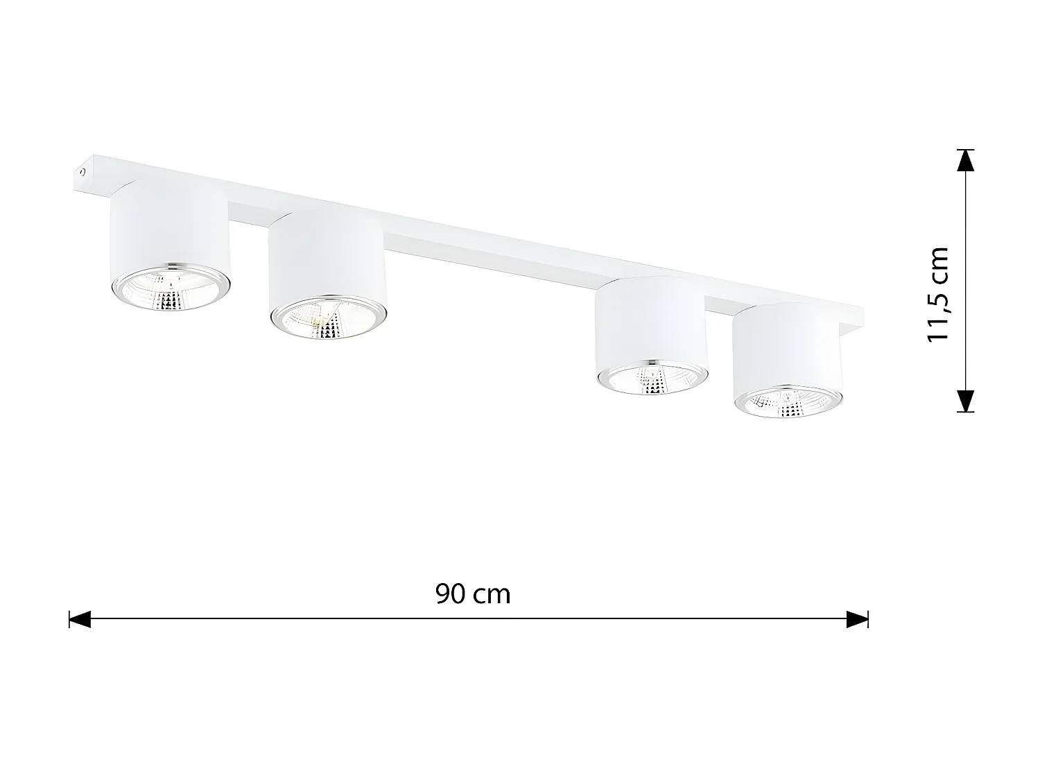 Plafonnier Anello, Marron, 27x27x3 cm, Seven Design