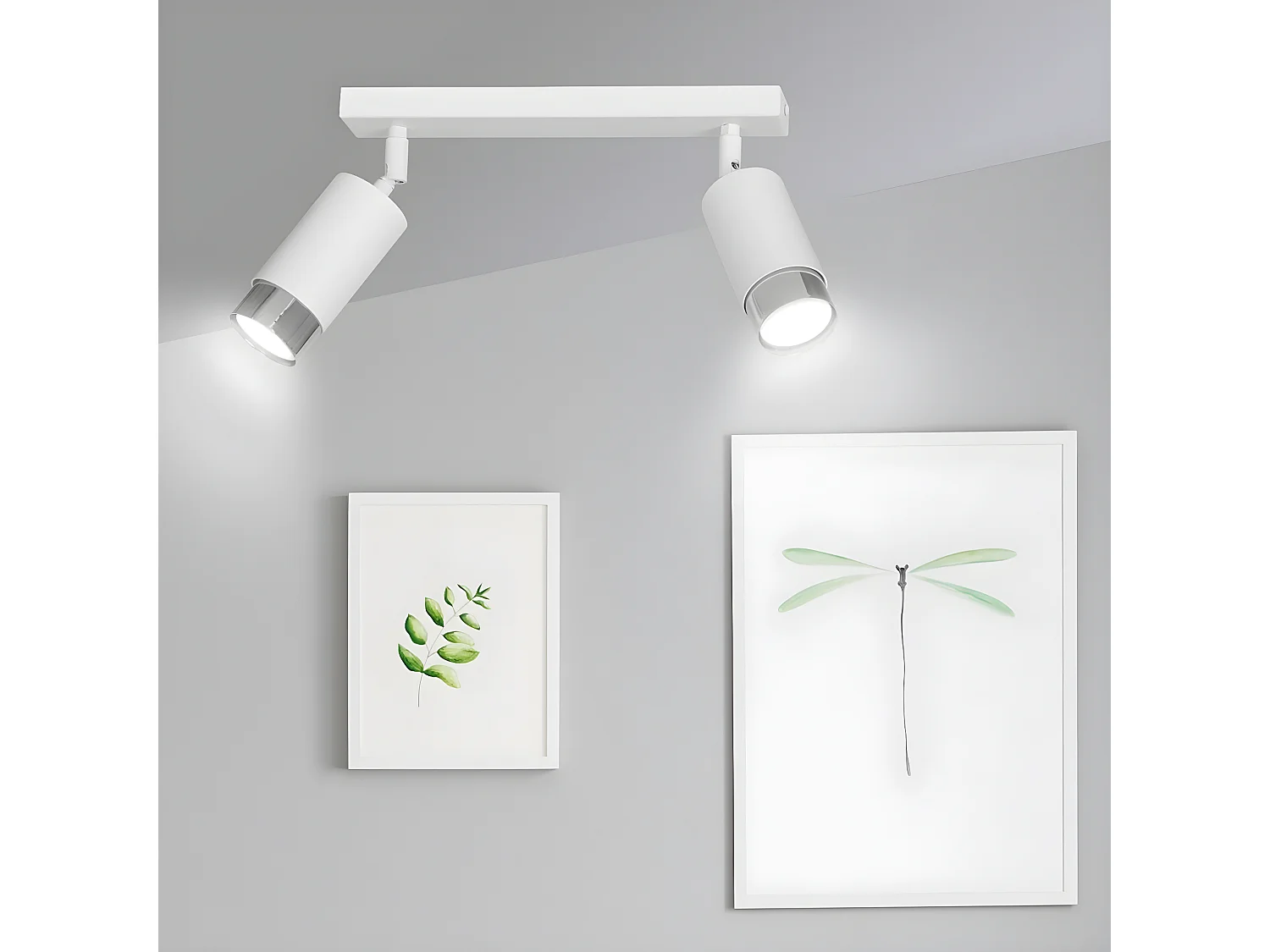 Lampa Sufitowa Hiro 4, Biały, 30x19x6 cm, Seven Design