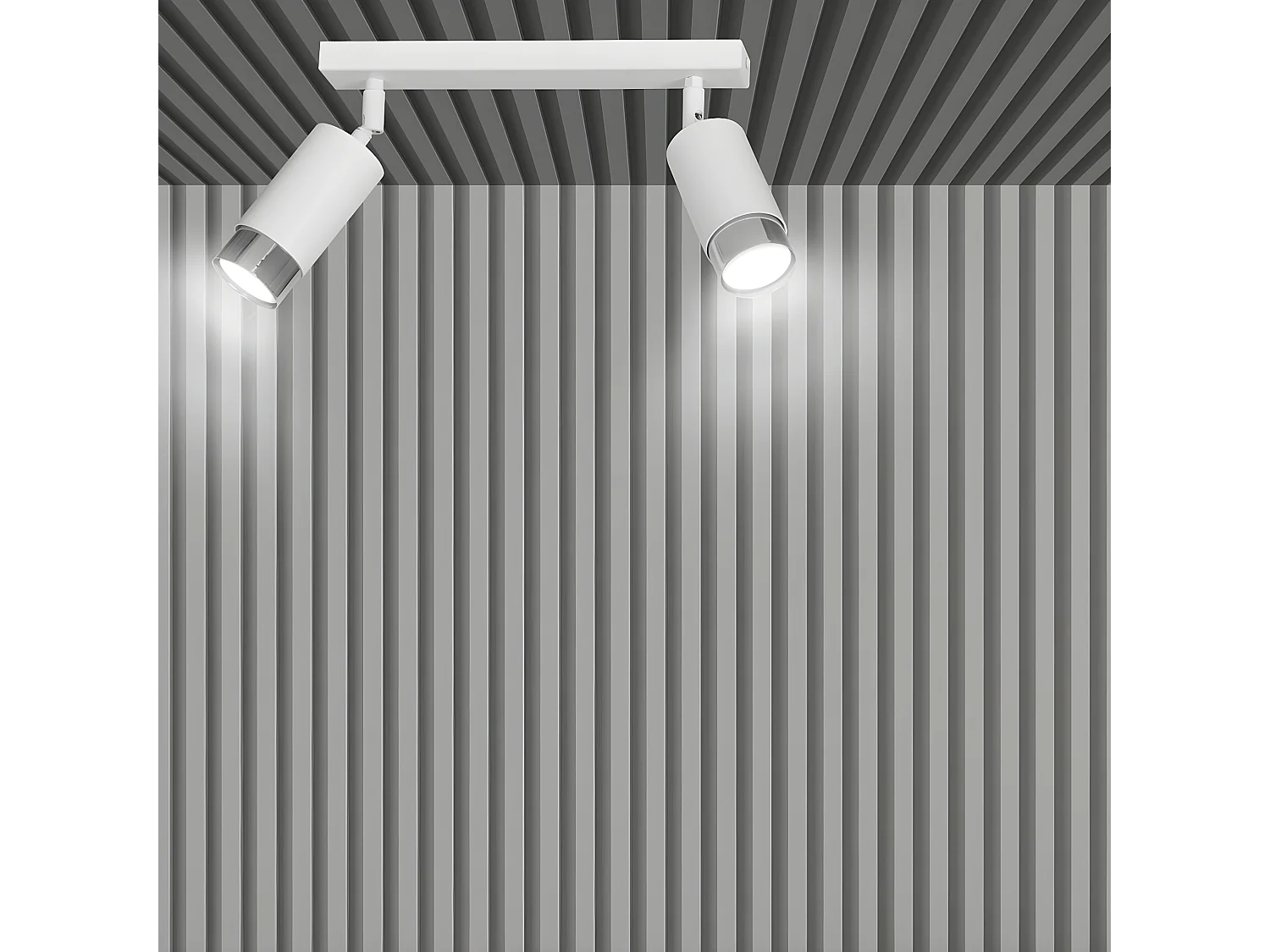 Lampa Sufitowa Hiro 4, Biały, 30x19x6 cm, Seven Design