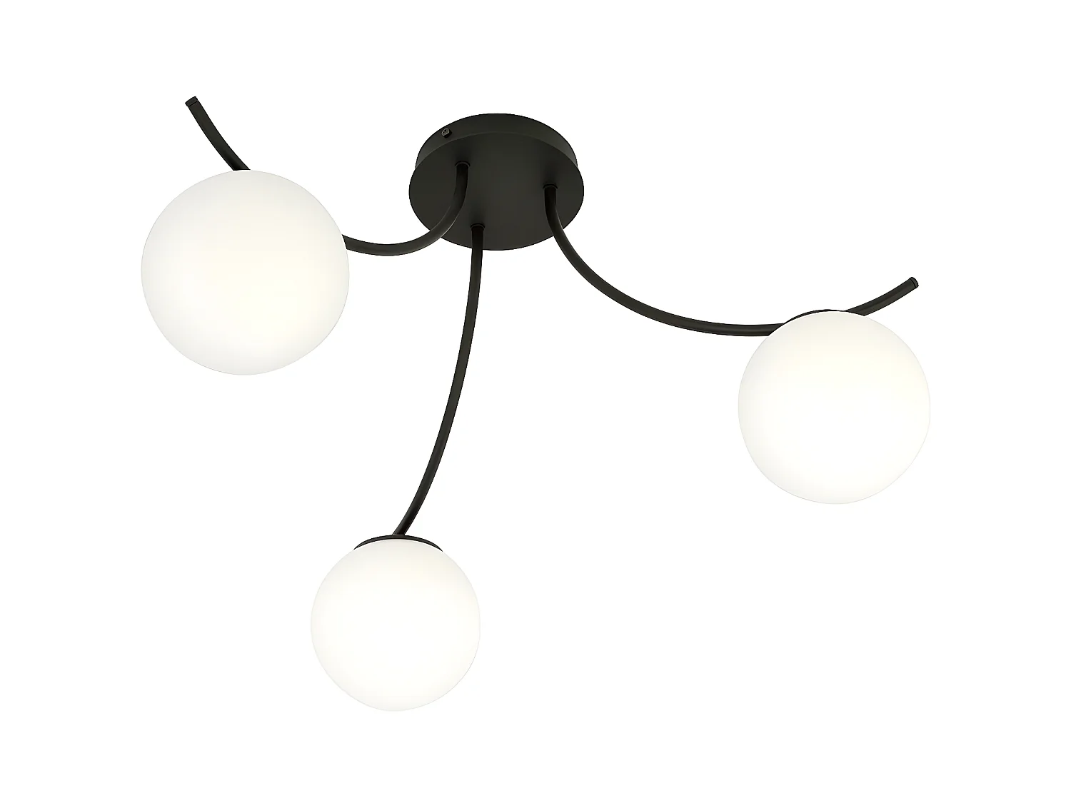 Candeeiro de Teto Boston, Preto, 70x37x65 cm, EPIKASA