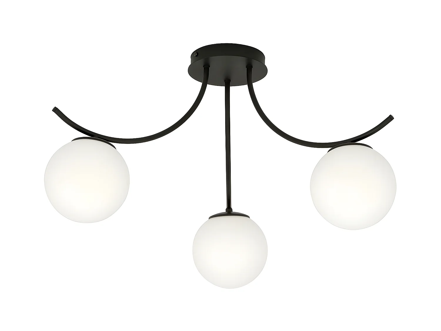 Candeeiro de Teto Boston, Preto, 70x37x65 cm, EPIKASA
