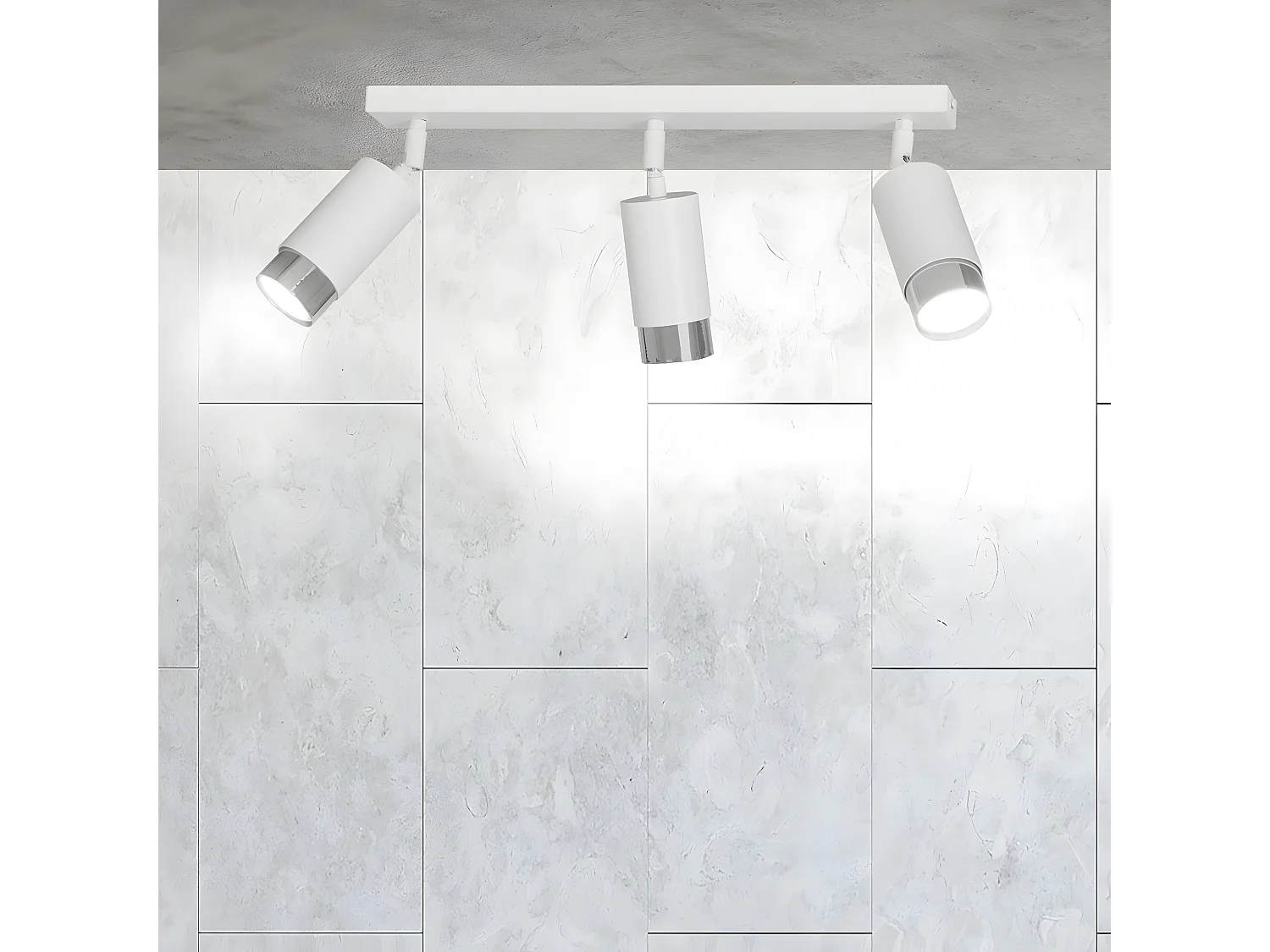 Candeeiro de Teto Hiro 8, Branco, 45x19x6 cm, Seven Design