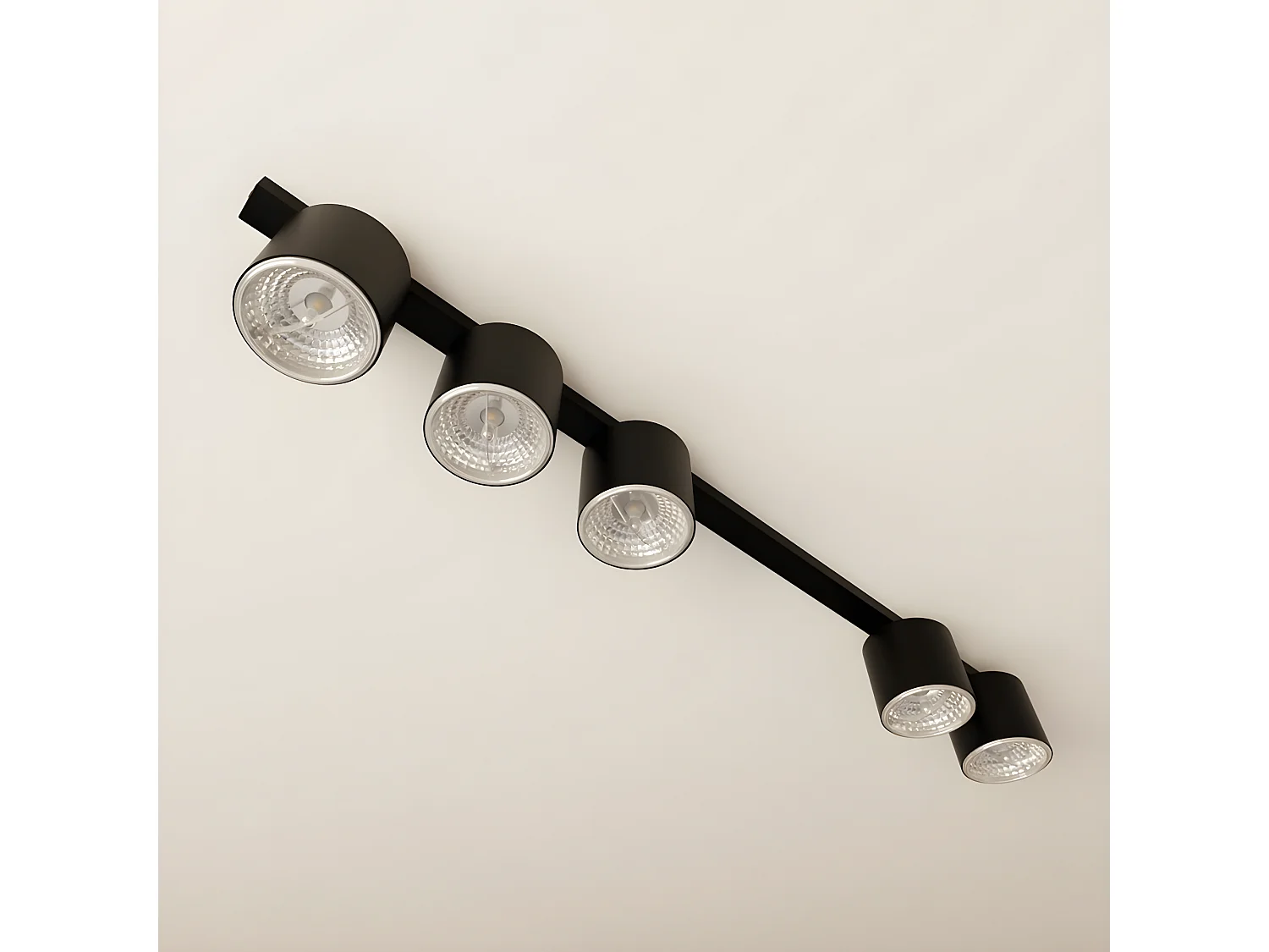 Candeeiro de Teto Nano, Preto, 116x11,5x11,5 cm, EPIKASA