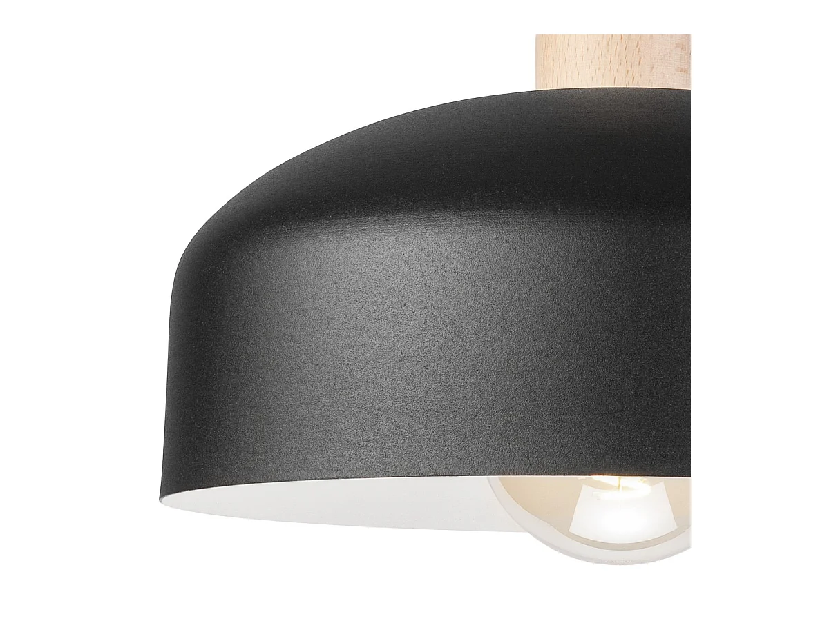 Plafondlamp Rina, Zwart, 30x30x28 cm, Seven Design