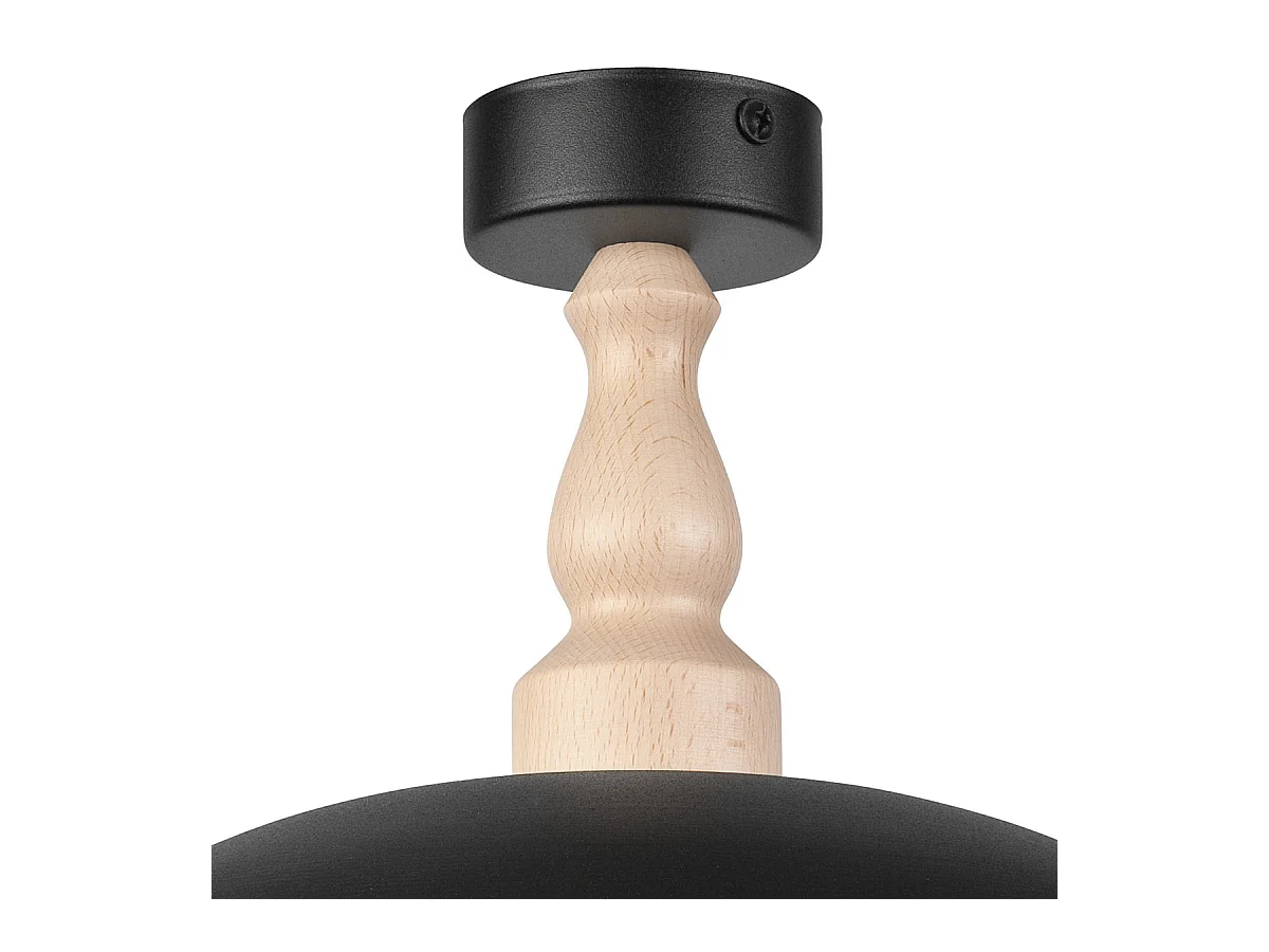 Plafondlamp Rina, Zwart, 30x30x28 cm, Seven Design