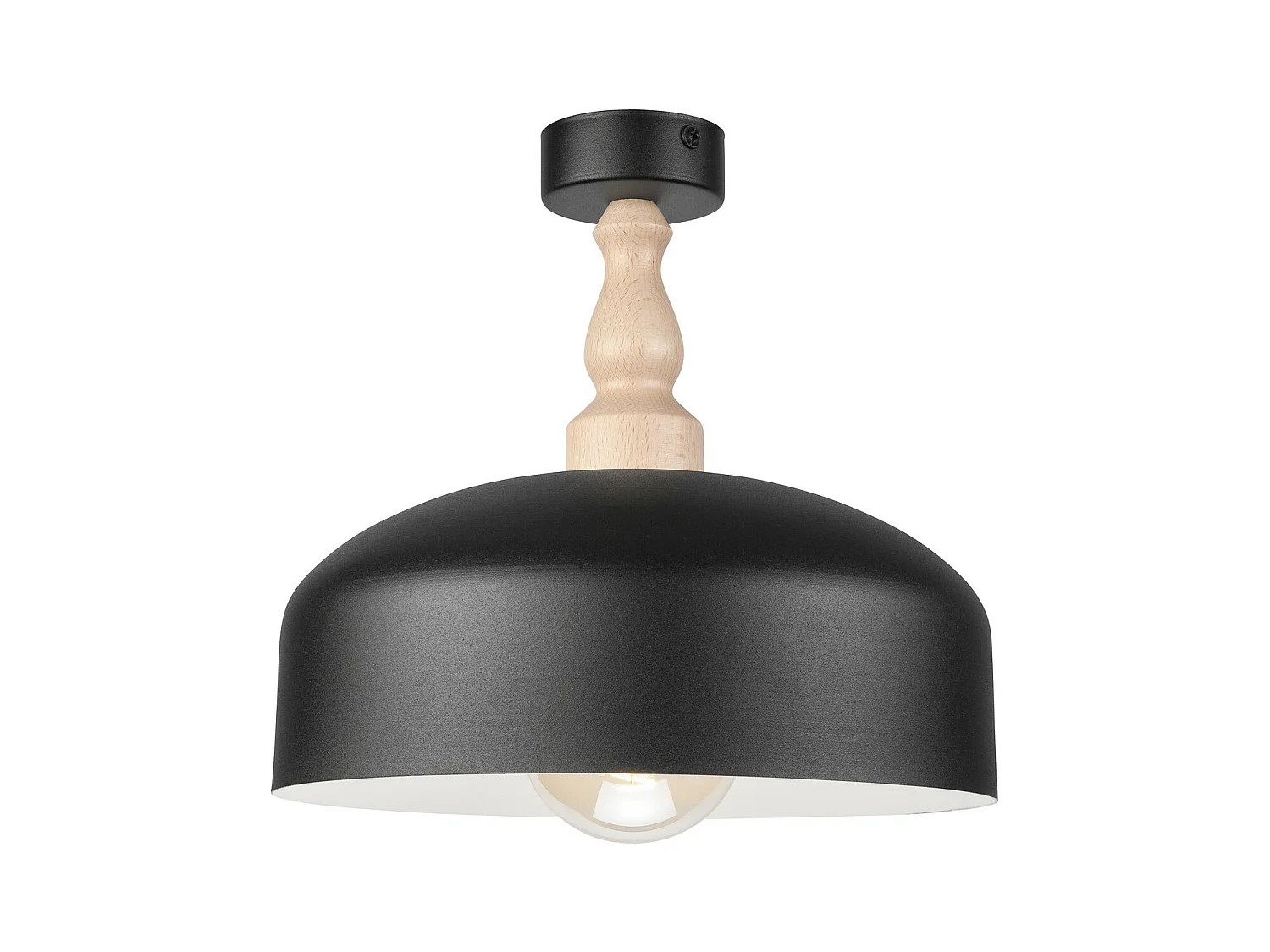 Plafondlamp Rina, Zwart, 30x30x28 cm, Seven Design