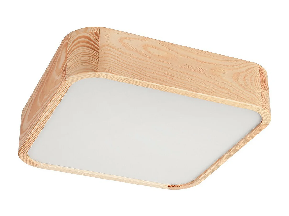 Plafondlamp Gaspar 2, Bruin, 35x35x8 cm, Seven Design