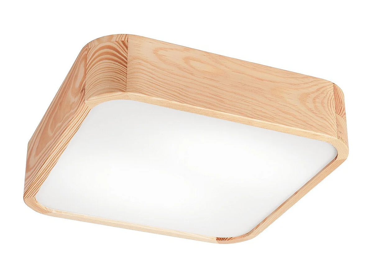 Plafondlamp Gaspar 2, Bruin, 35x35x8 cm, Seven Design