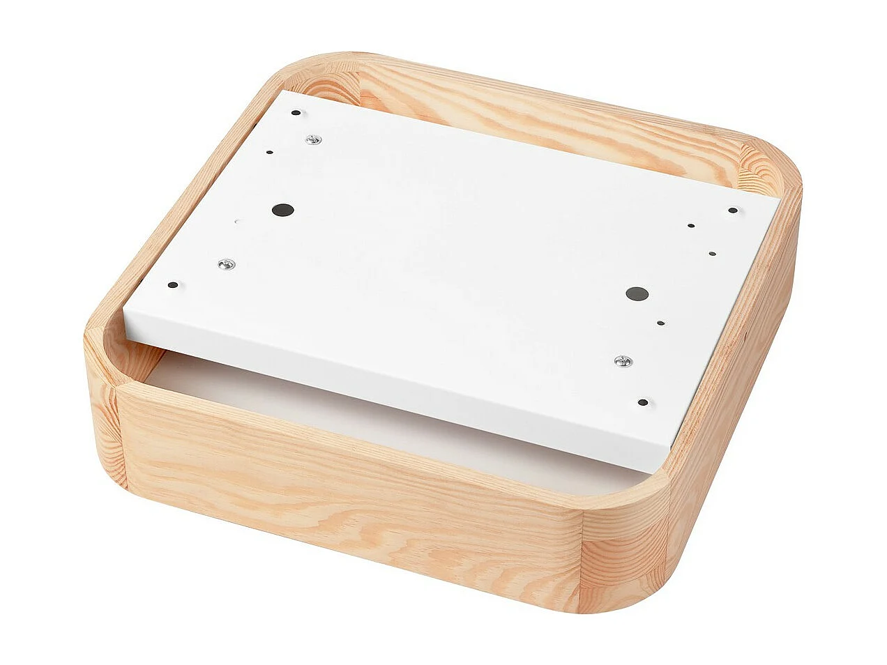 Plafondlamp Gaspar 2, Bruin, 35x35x8 cm, Seven Design