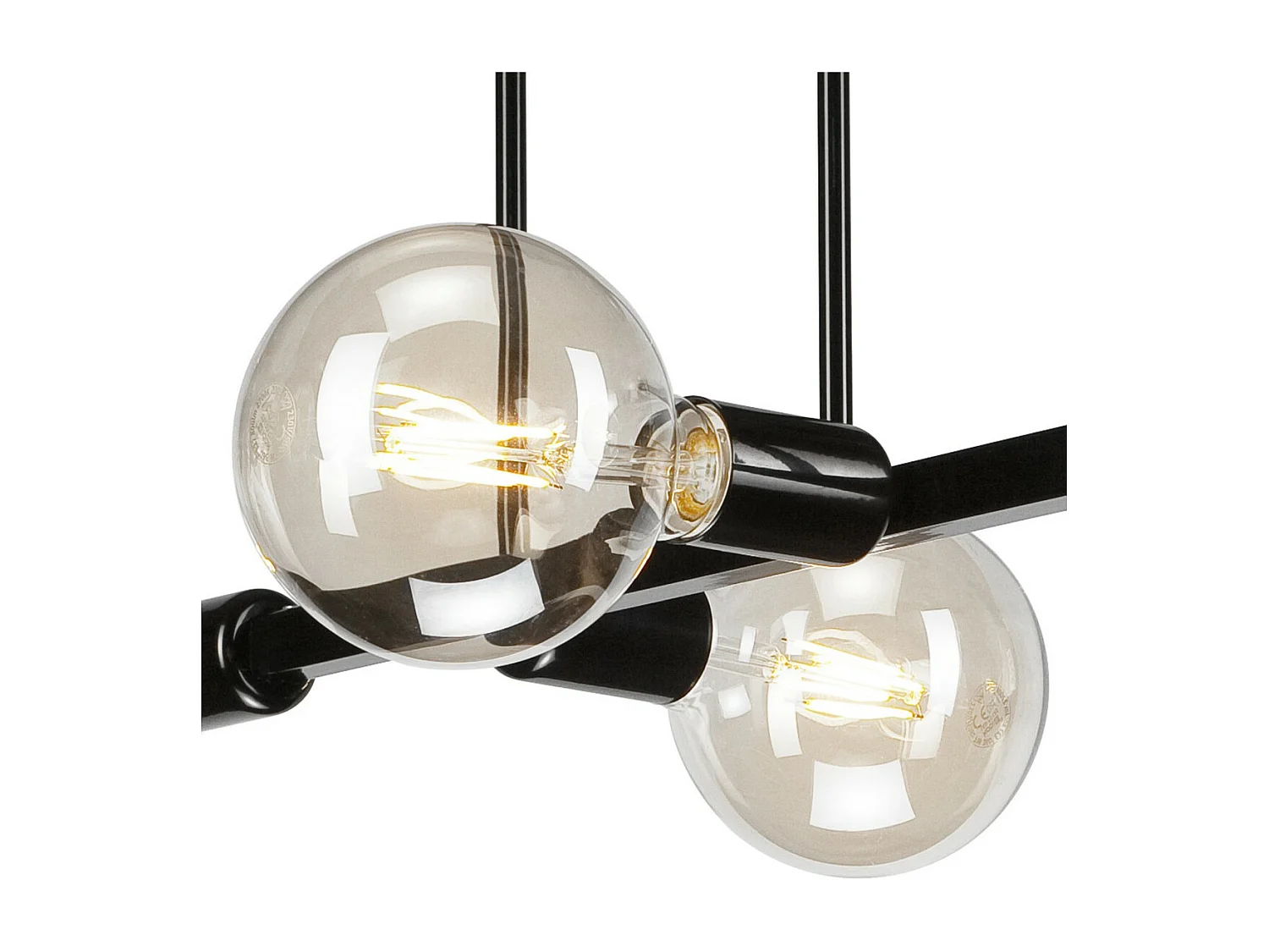 Plafondlamp Astrid, Zwart, 53x32x32 cm, Seven Design