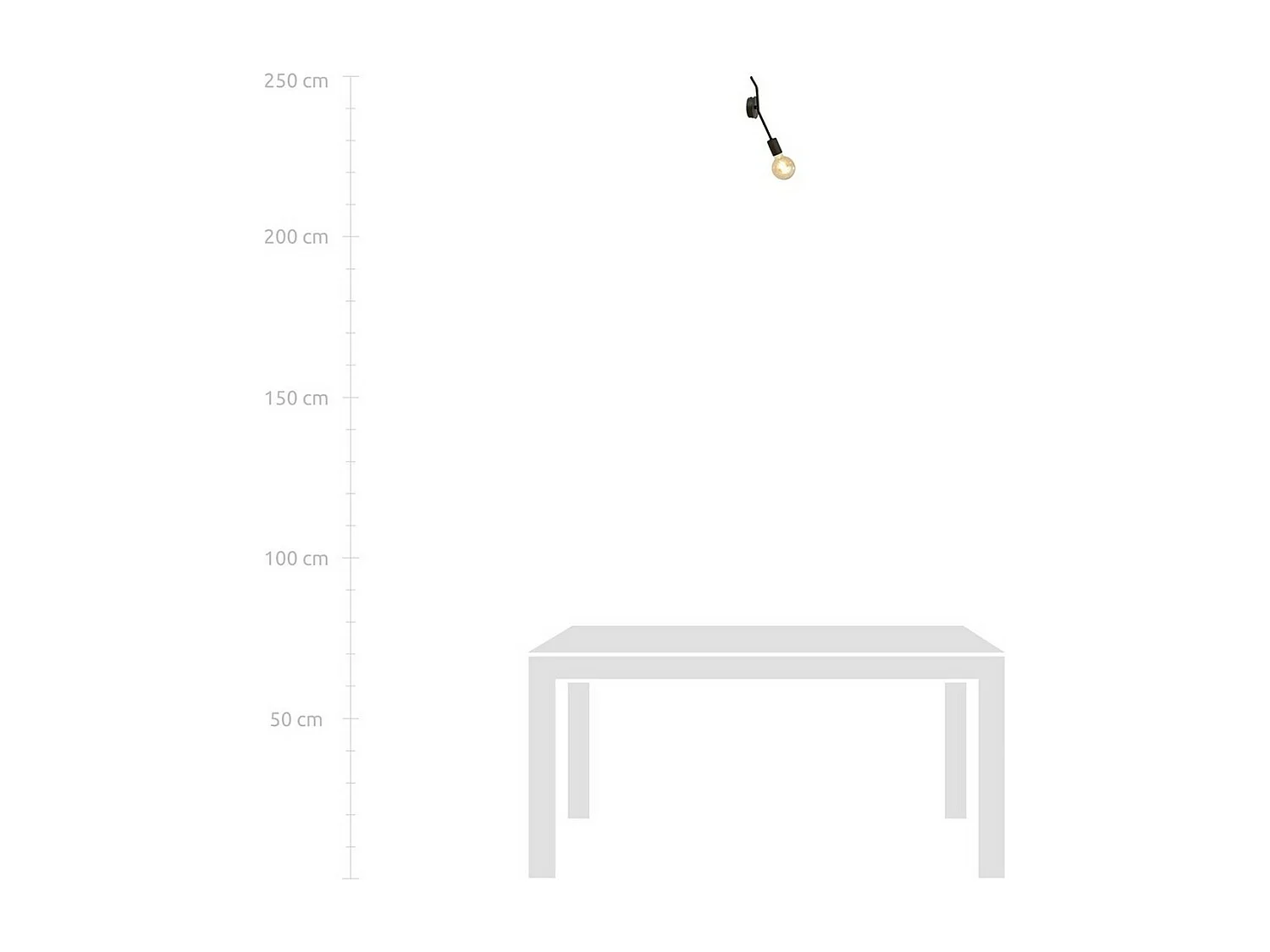 Candeeiro de Parede Frix, Preto, 9x35x9 cm, EPIKASA