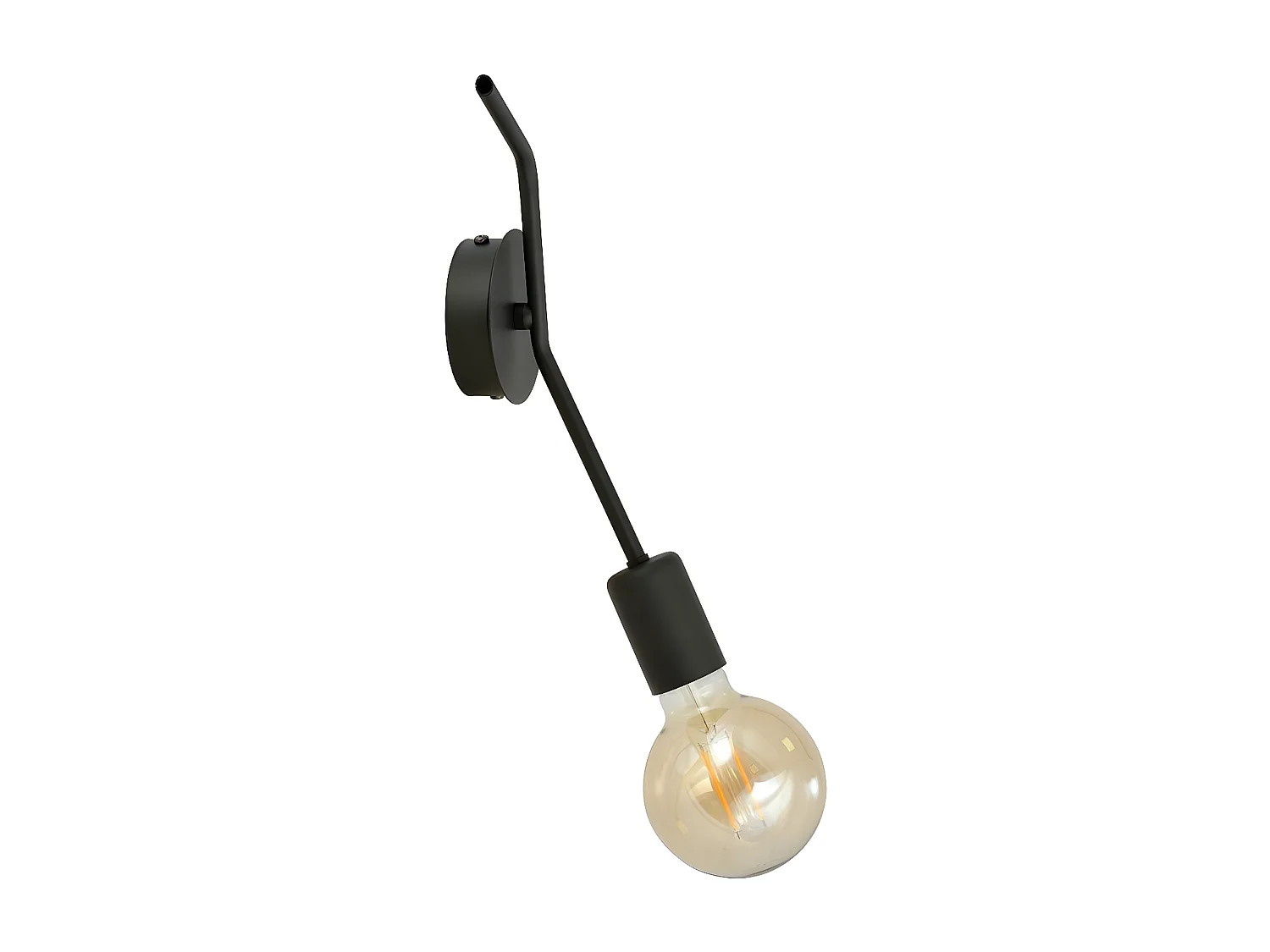 Wandlamp Frix, Zwart, 9x35x9 cm, Seven Design