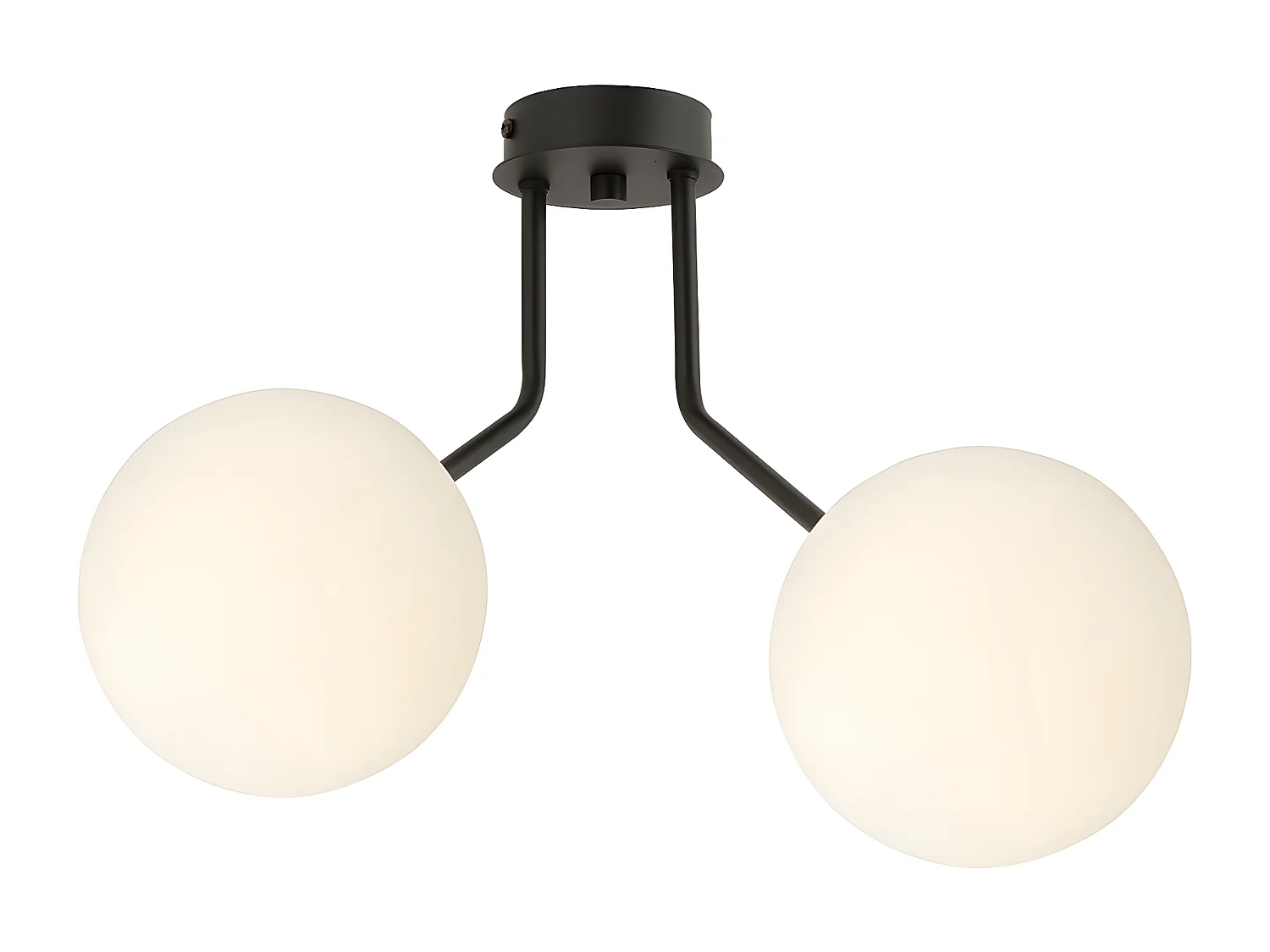 Candeeiro de Teto Nova, Preto, 37x36x14 cm, Seven Design