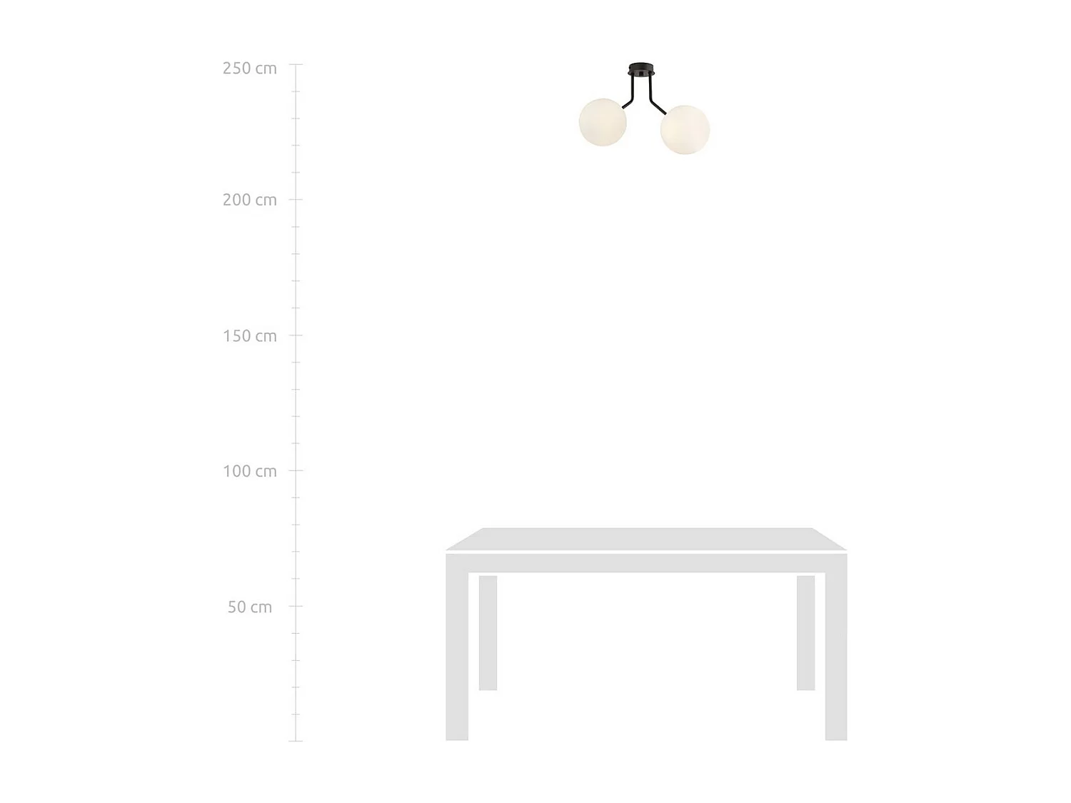 Candeeiro de Teto Nova, Preto, 37x36x14 cm, Seven Design