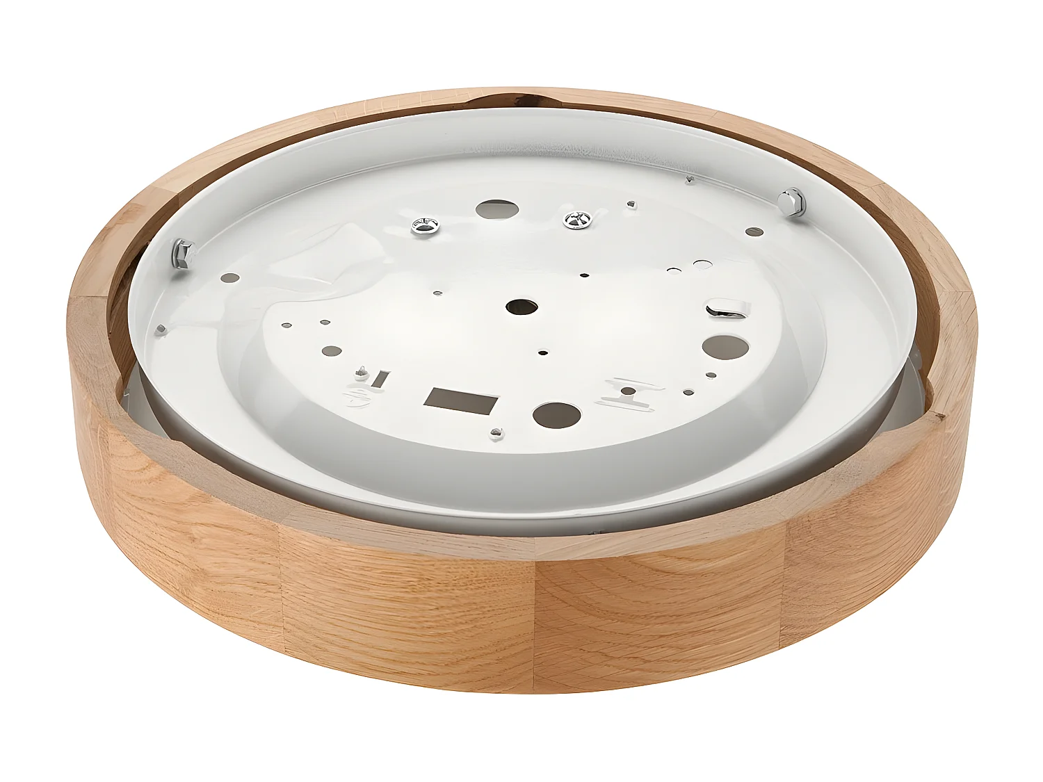 Plafonnier Anello, Marron, 27x27x3 cm, EPIKASA