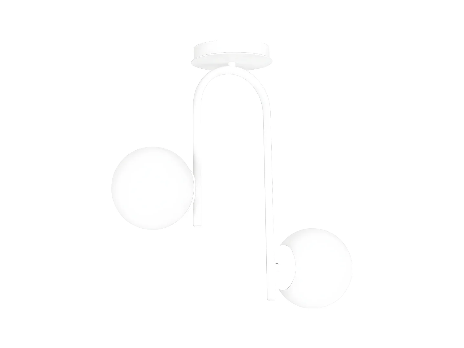 Lampada a Soffitto Kalfor, Bianco, 48x46x14 cm, Epikasa