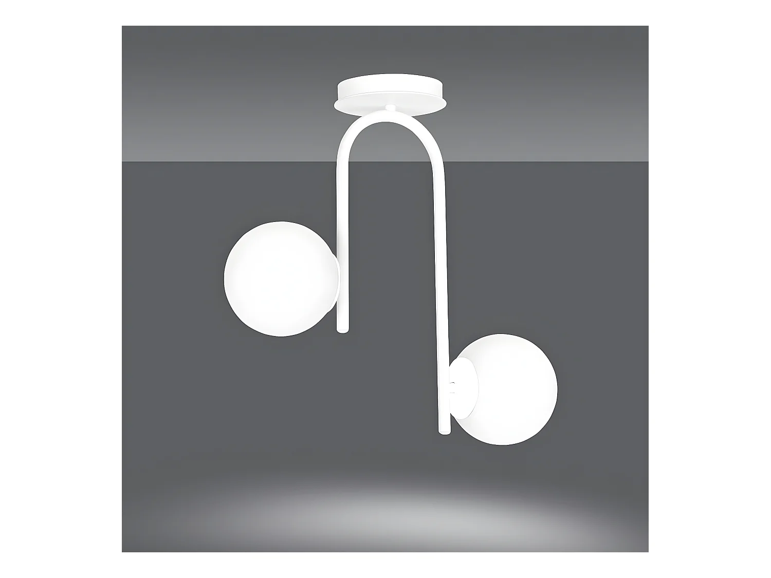 Lampada a Soffitto Kalfor, Bianco, 48x46x14 cm, Epikasa