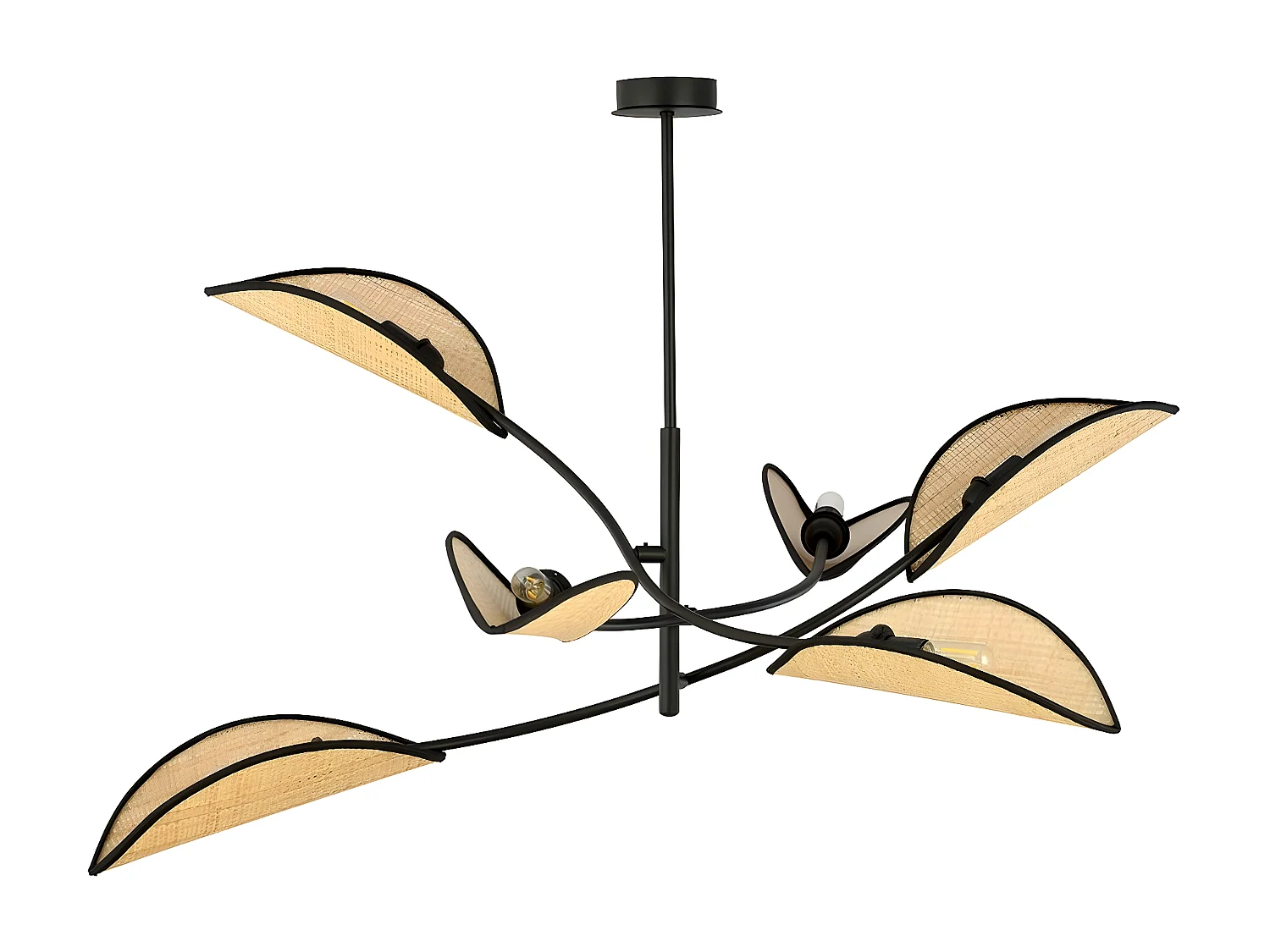 Lampa Wisząca Lotus 3, Brązowy, 102x51x102 cm, Seven Design