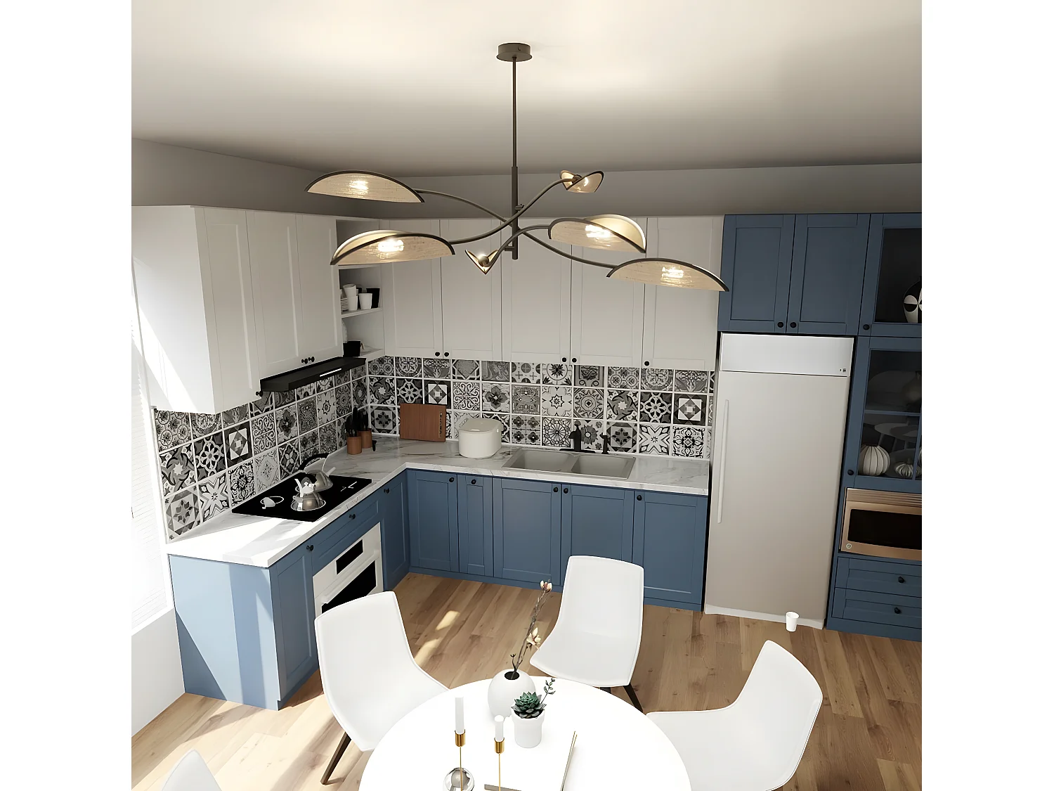 Lampa Wisząca Lotus 3, Brązowy, 102x51x102 cm, Seven Design