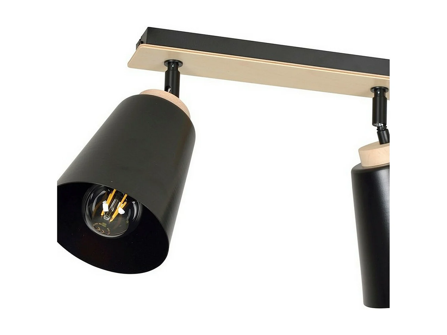 Candeeiro de Teto Atlas, Preto, 55x30x15 cm, EPIKASA