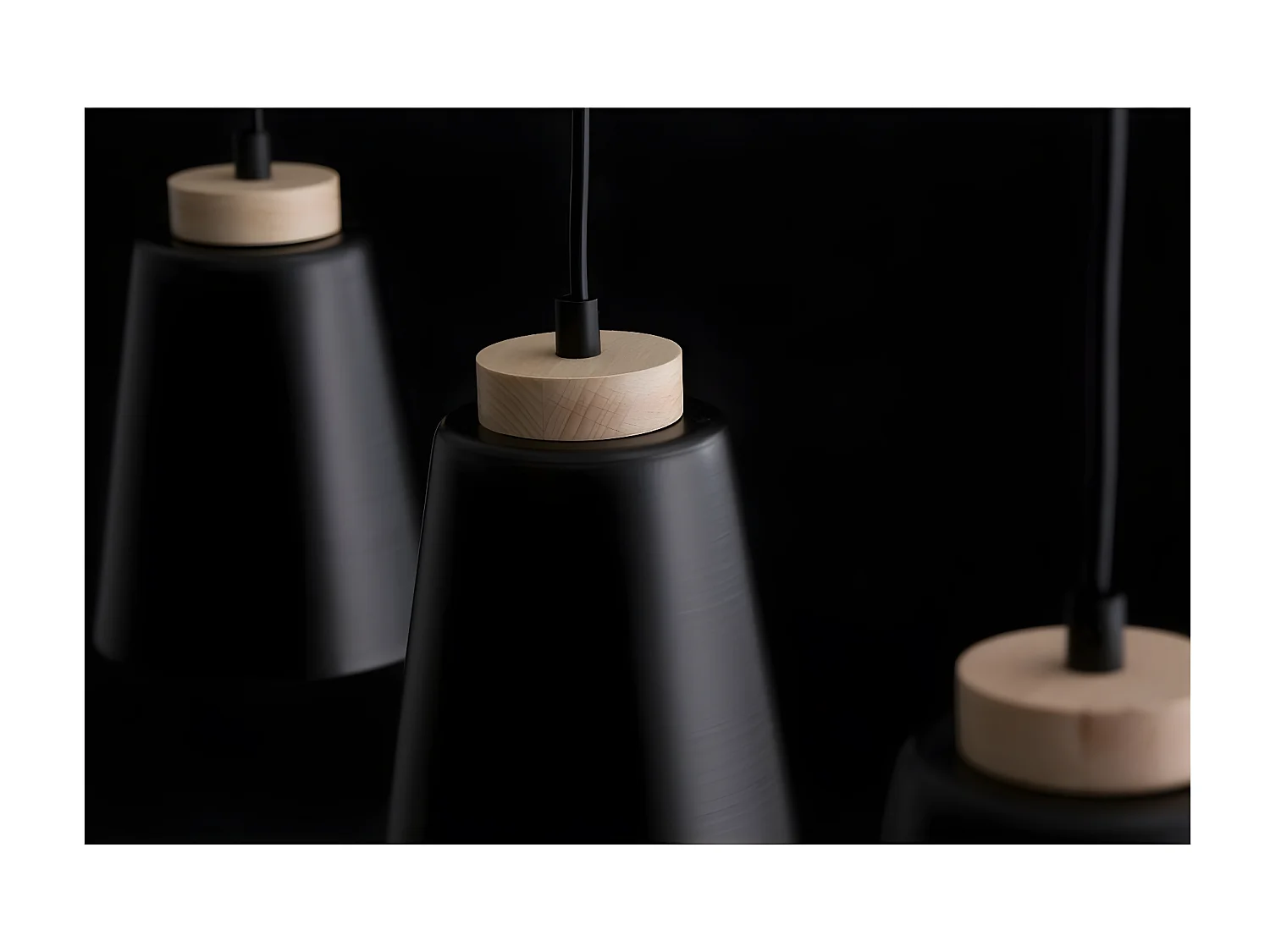 Candeeiro de Teto Atlas, Preto, 55x30x15 cm, Seven Design