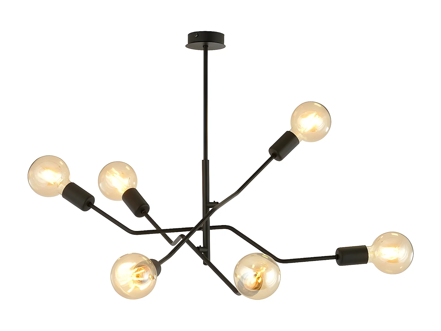 Candeeiro Suspenso Frix, Preto, 66x53x66 cm, EPIKASA