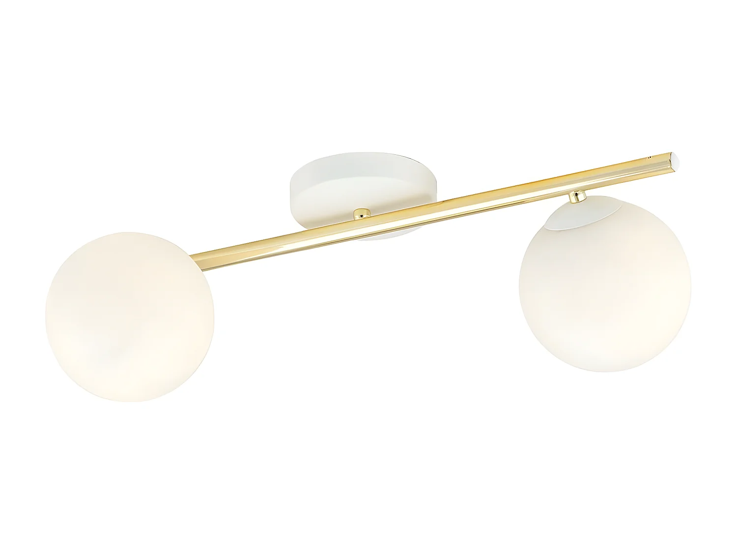 Plafonnier Splendi 9, Or, 55x20x29 cm, Seven Design