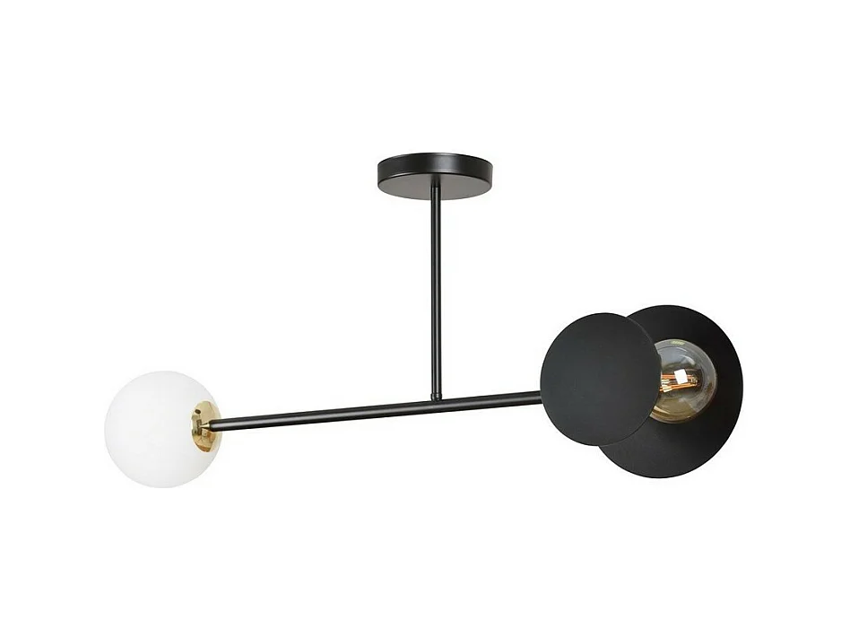Plafondlamp Minerva, Zwart, 80x40x15 cm, EPIKASA