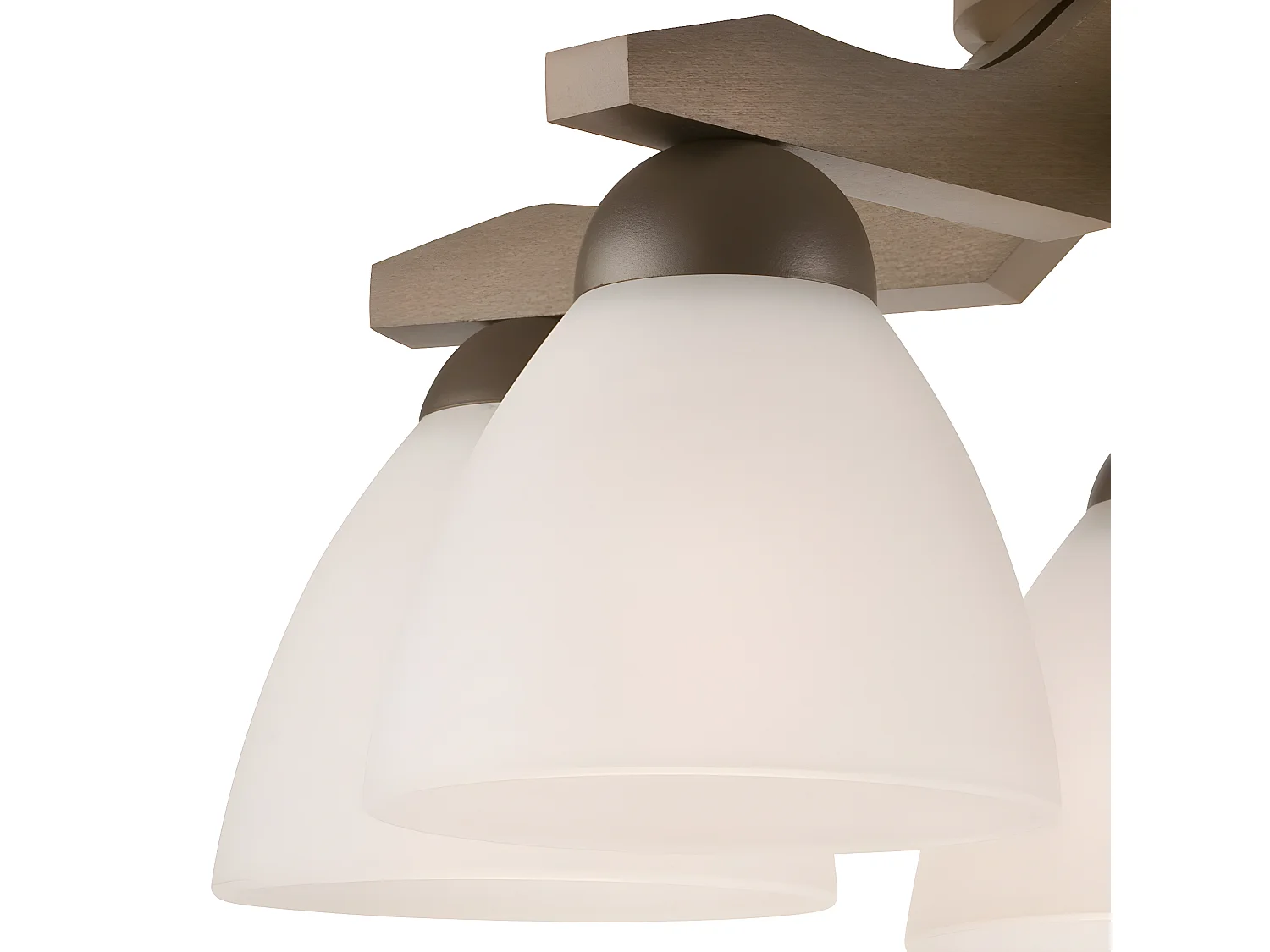 Plafonnier Adriano, Marron, 41x41x21 cm, EPIKASA