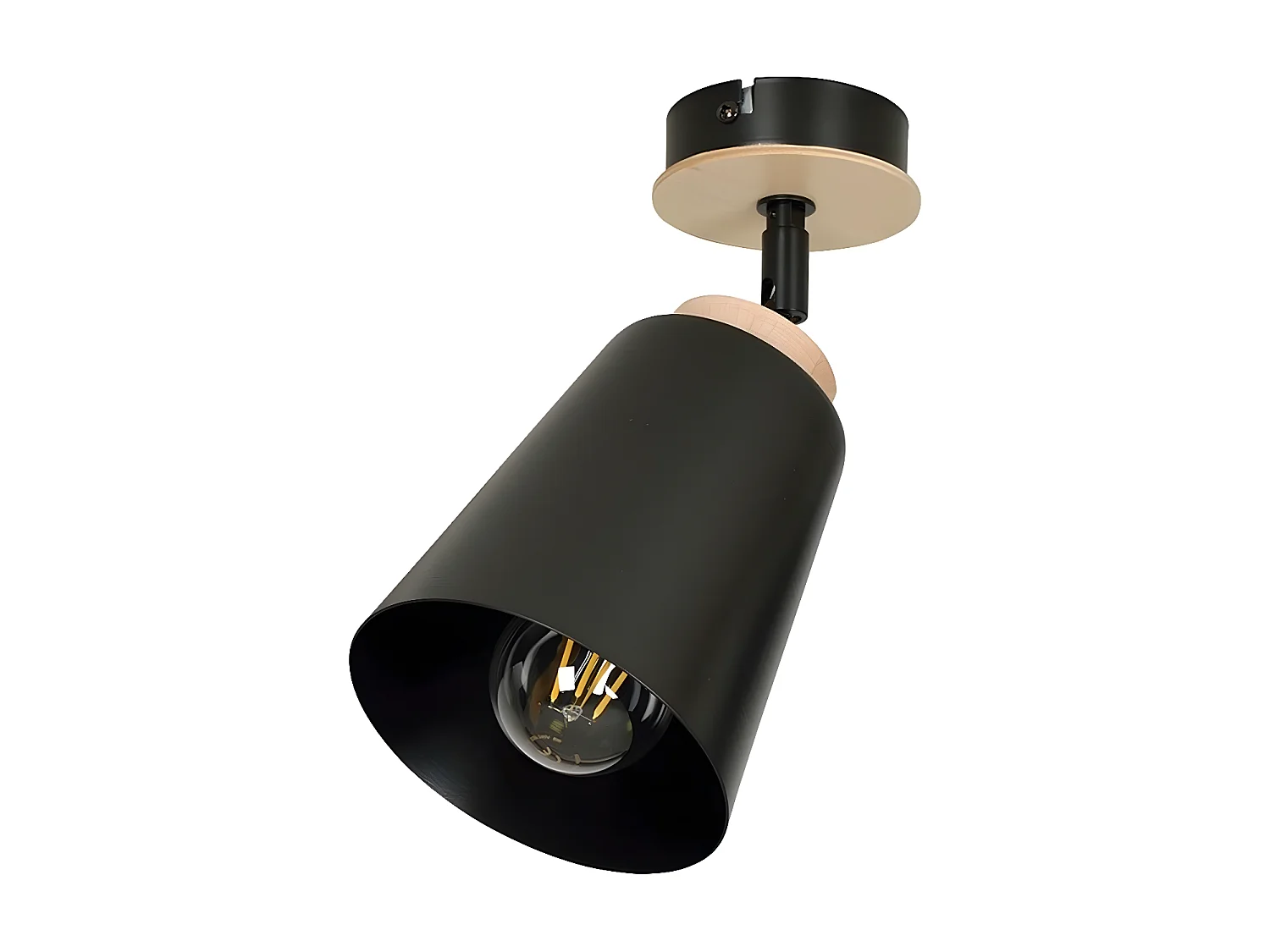 Spot d'Intérieur Atlas, Noir, 15x30x15 cm, Seven Design