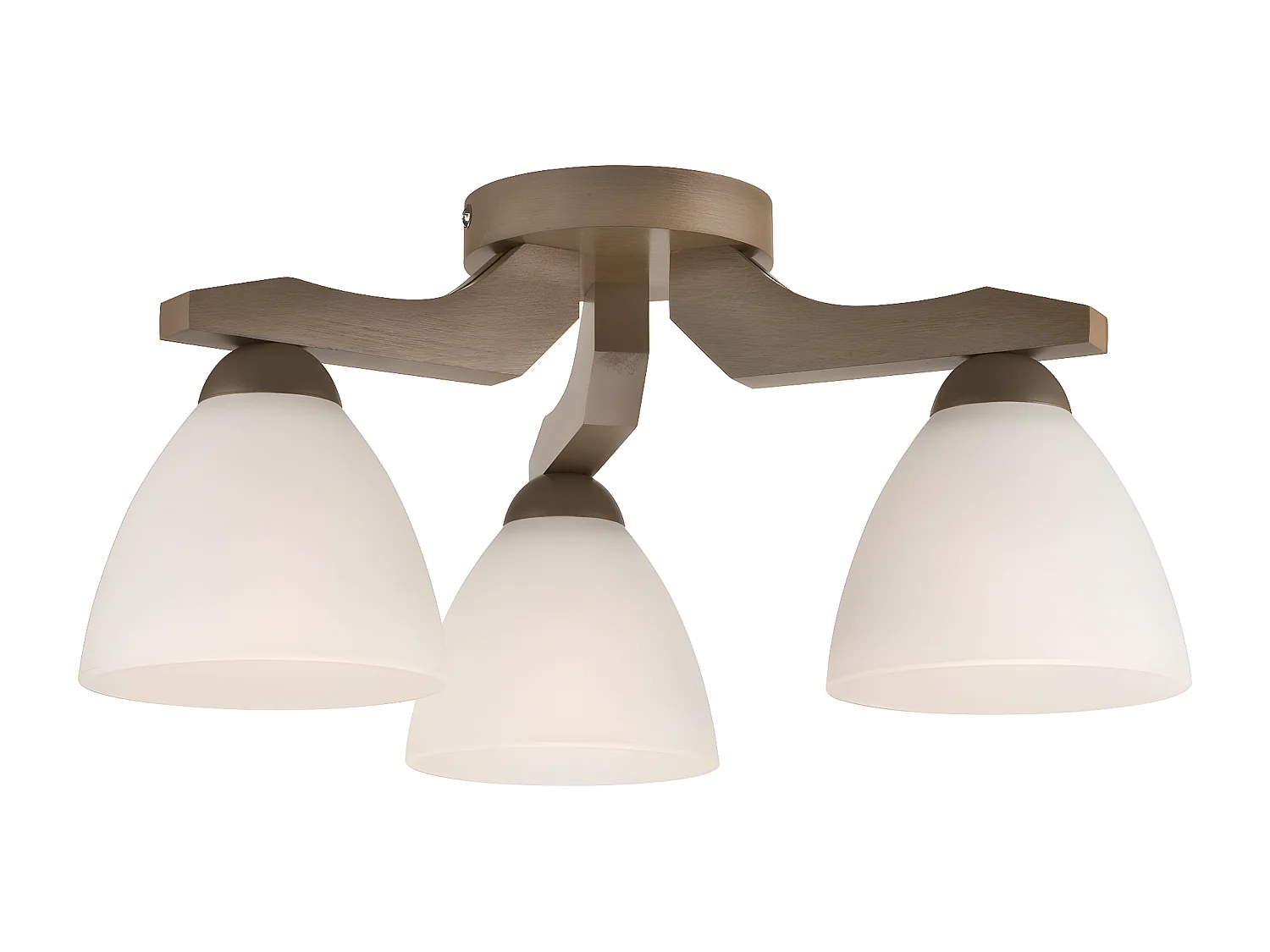 Plafondlamp Adriano, Bruin, 36x36x21 cm, EPIKASA