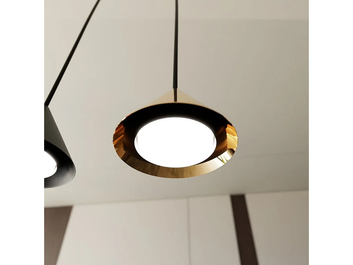 Candeeiro de Teto Vivian, Castanho, 35x35x13 cm, Seven Design