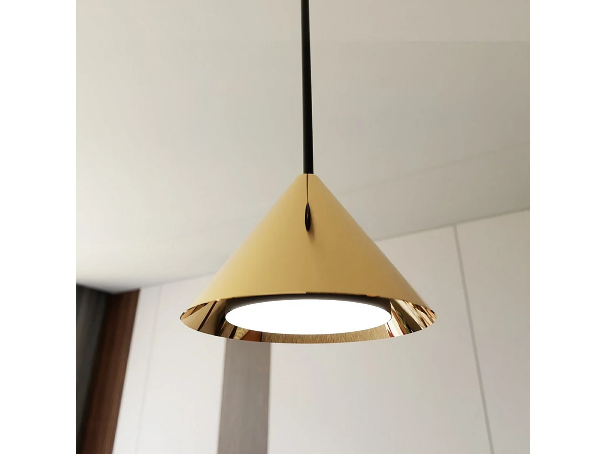 Candeeiro de Teto Vivian, Castanho, 35x35x13 cm, Seven Design