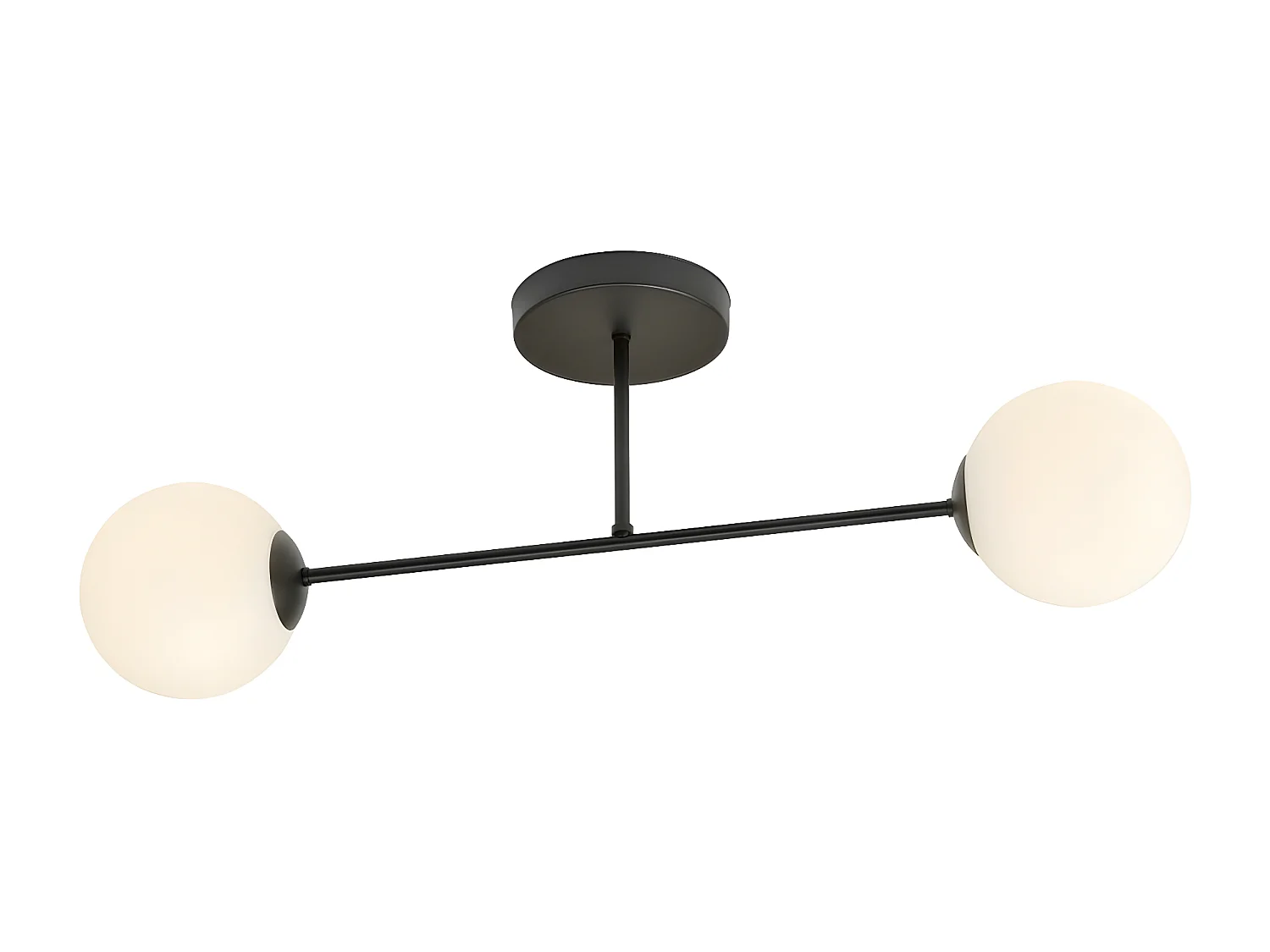 Candeeiro de Teto Roma 5, Preto, 55x23x14 cm, Seven Design