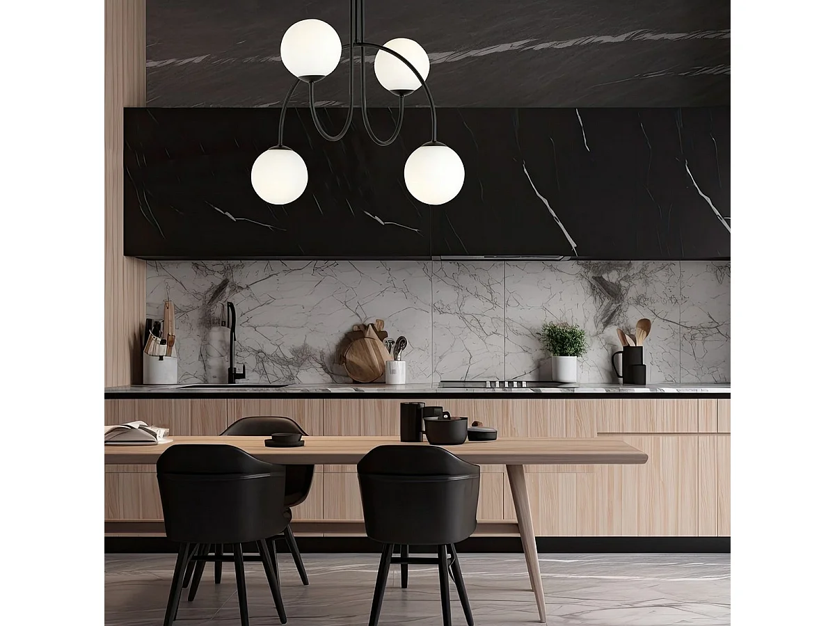 Plafondlamp Eveline, Bruin, 37x37x8 cm, EPIKASA