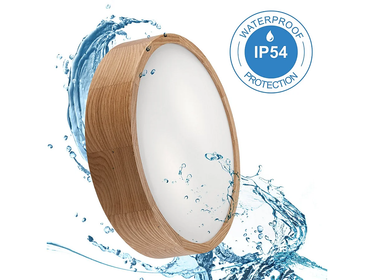 Plafondlamp Eveline, Bruin, 37x37x8 cm, EPIKASA