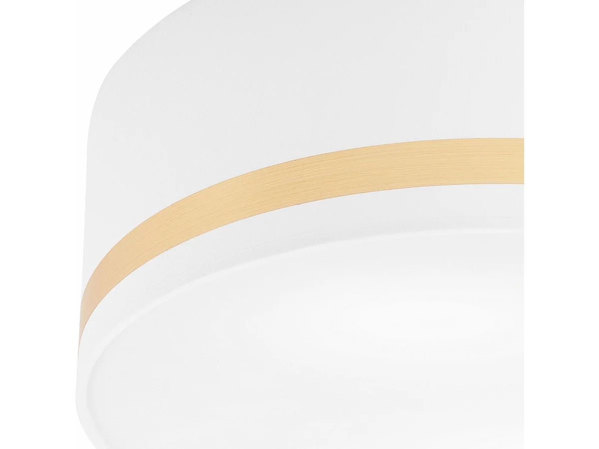 Candeeiro de Teto Gloria, Branco, 35x35x16 cm, Seven Design