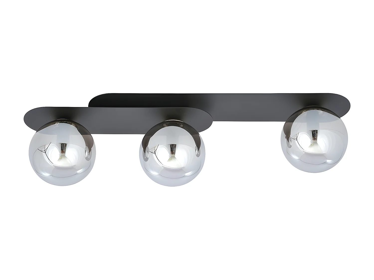 Candeeiro de Teto Plaza, Preto, 70x18x14 cm, EPIKASA