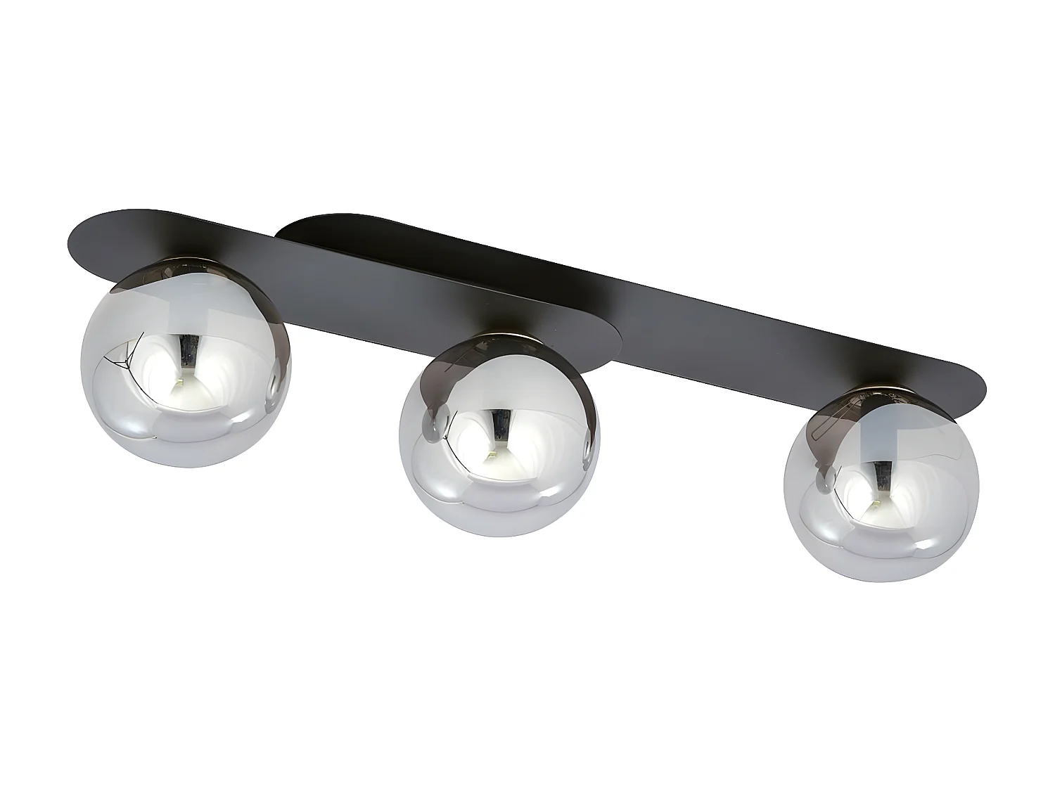 Candeeiro de Teto Plaza, Preto, 70x18x14 cm, EPIKASA