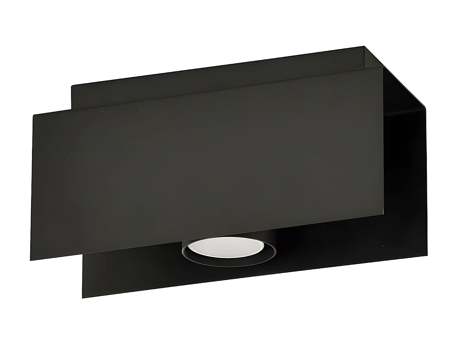 Plafonnier Kenno, Noir, 24x12x10 cm, EPIKASA