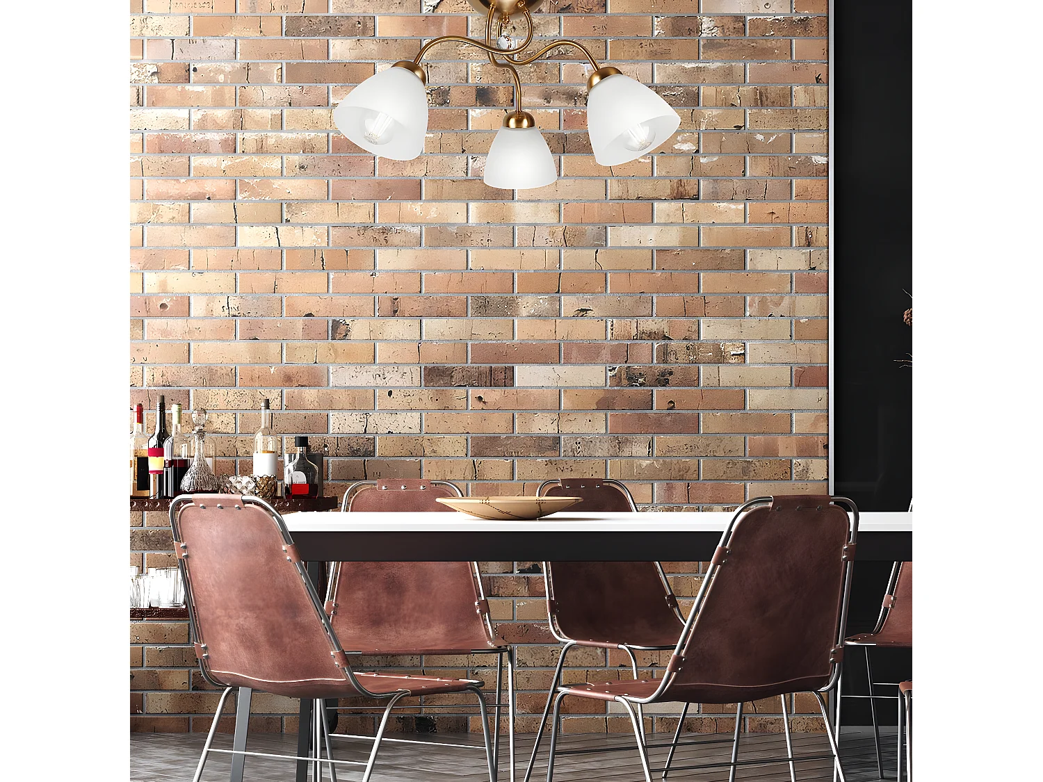 Plafondlamp Miranda, Messing, 60x60x31 cm, Seven Design