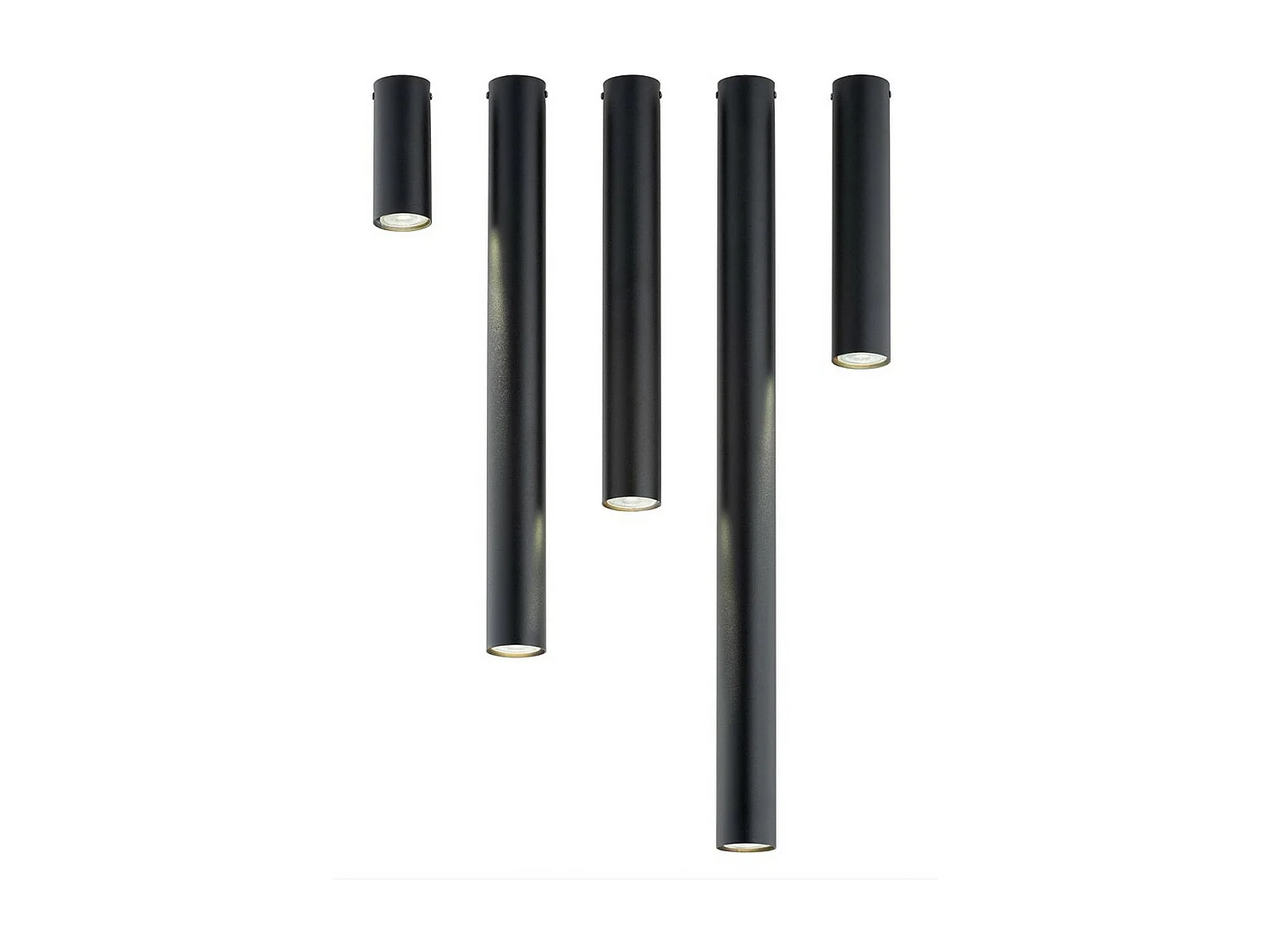 Spot Tecno, Zwart, 6x30x6 cm, Seven Design