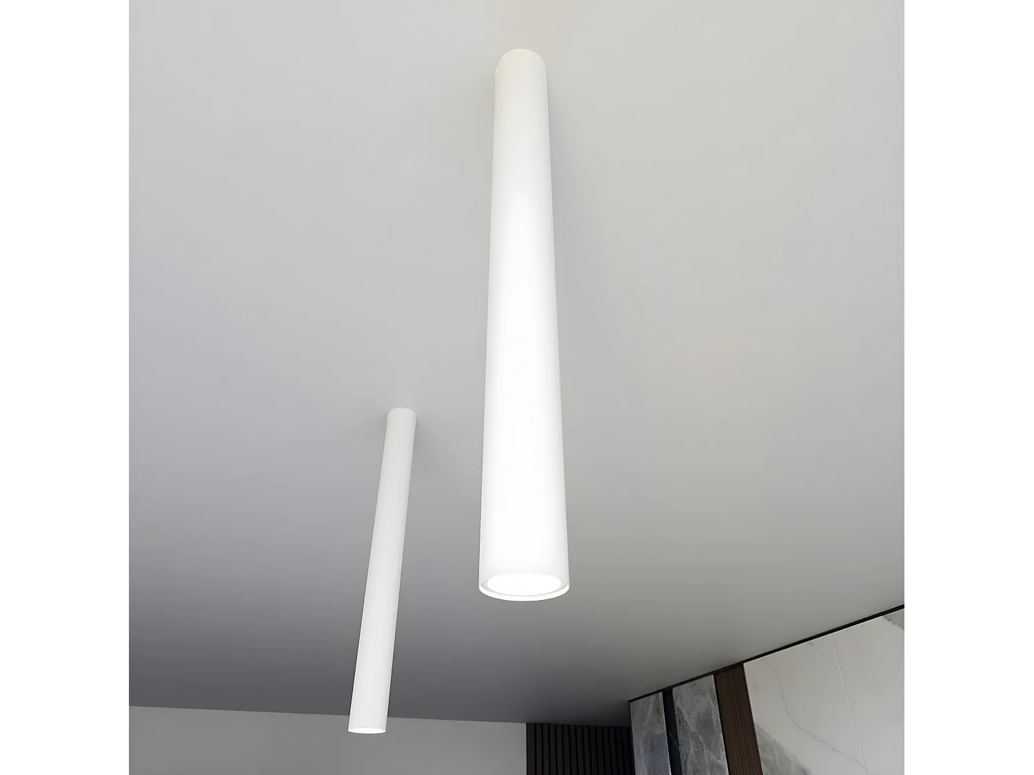 Spot Tecno, Wit, 6x60x6 cm, Seven Design