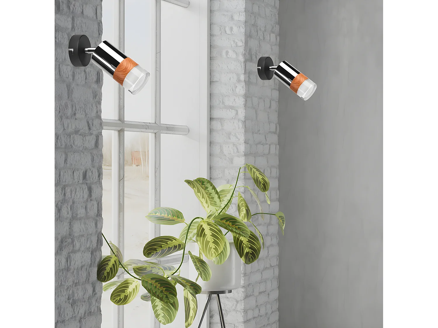 Spot d'Intérieur Aurora, Argent, 19x19x8 cm, EPIKASA