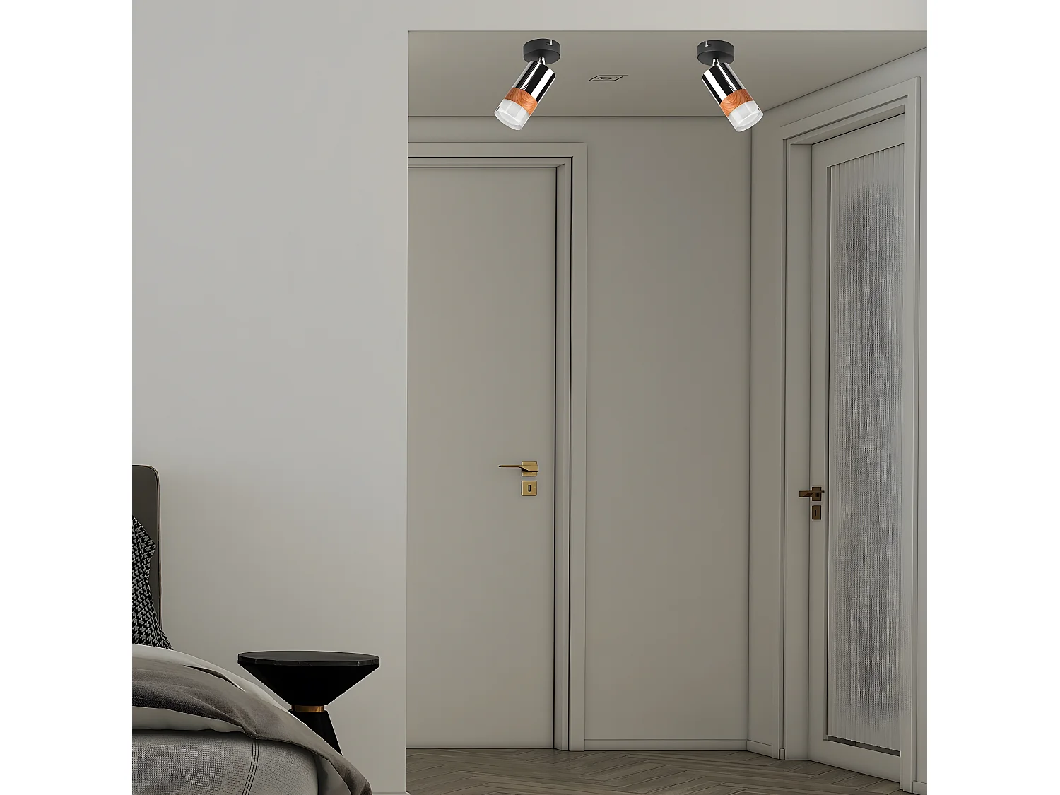 Spot d'Intérieur Aurora, Argent, 19x19x8 cm, EPIKASA